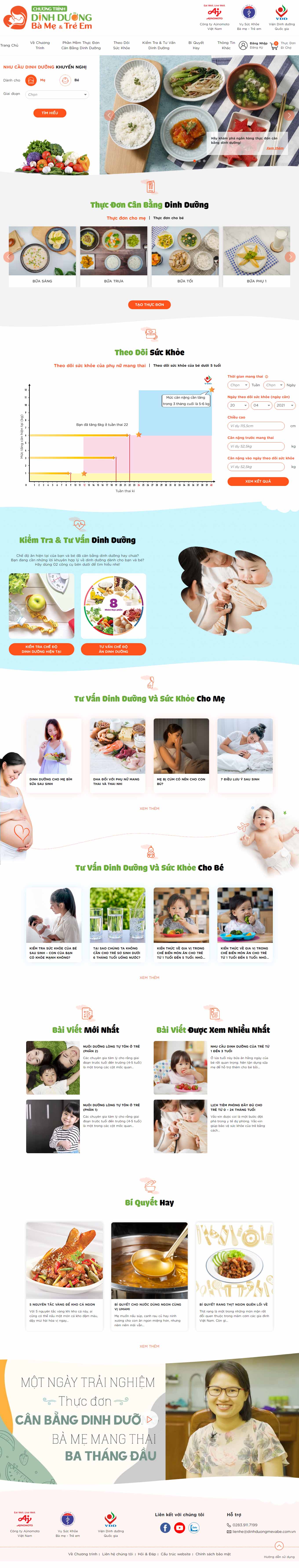 [voicon] Thiết kế Website Web mẹ và bé - wwwdinhduongmevabecomvn