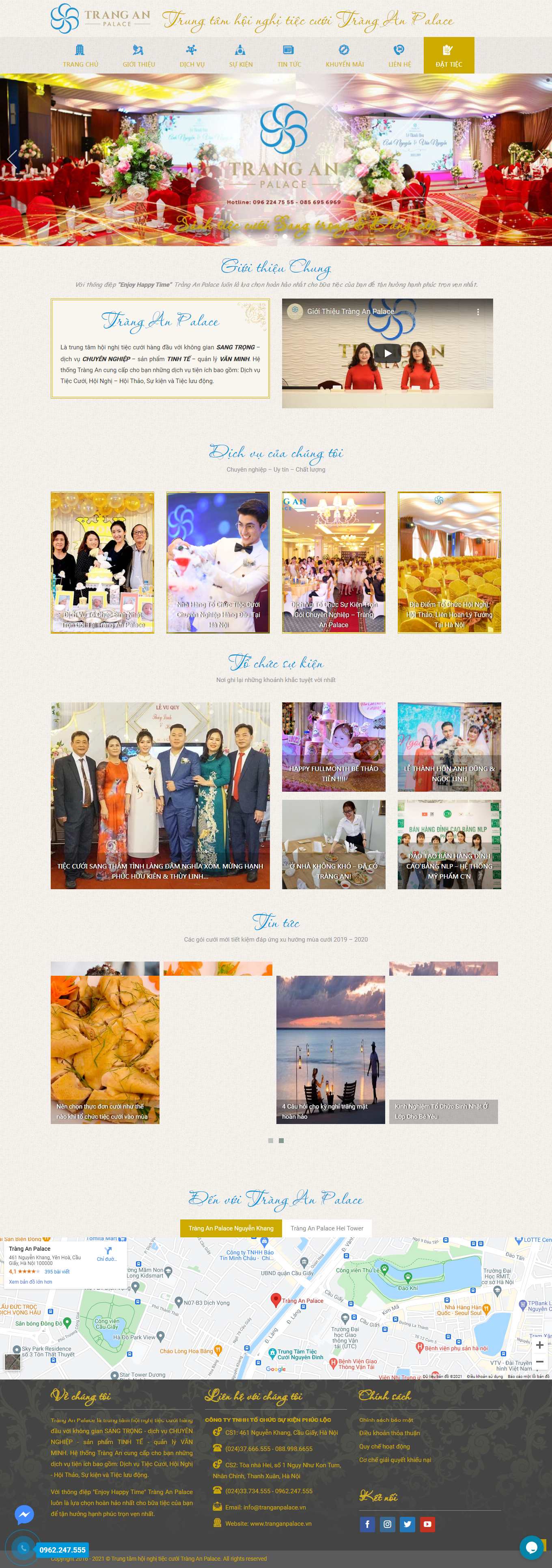 Thiết kế Website Web đồ họa đẹp - tranganpalacevn