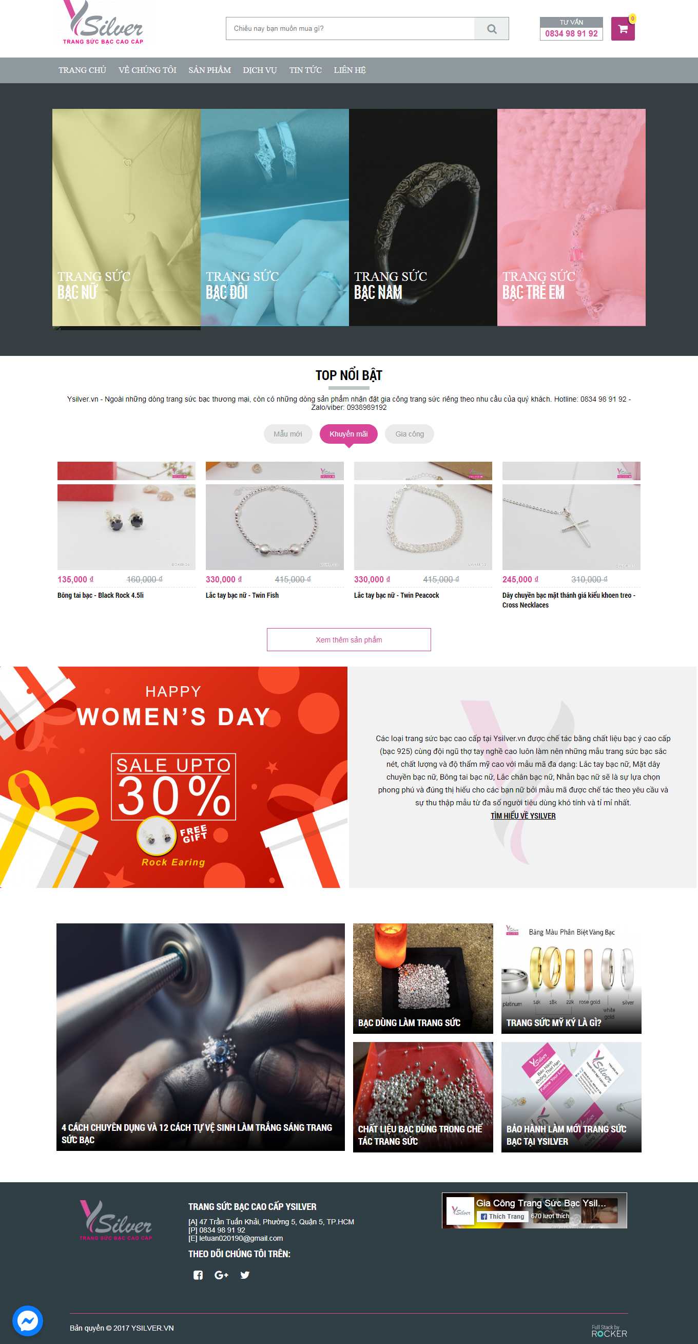 [eropi] Thiết kế Website Web trọn gói - ysilvervn