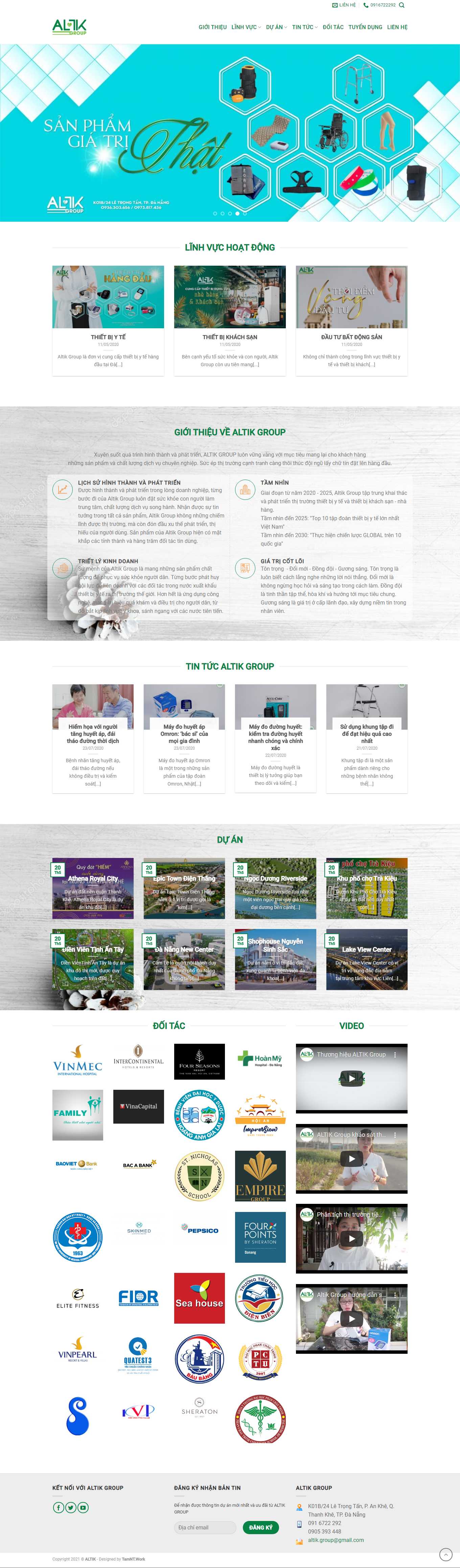 Thiết kế Website Web Zend - altikgroupcom