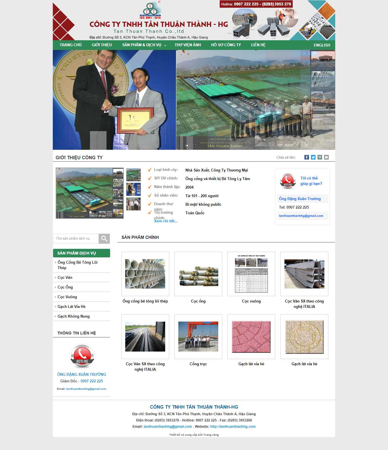 Thiết kế Website Web Zend - tanthuanthanhhgcom