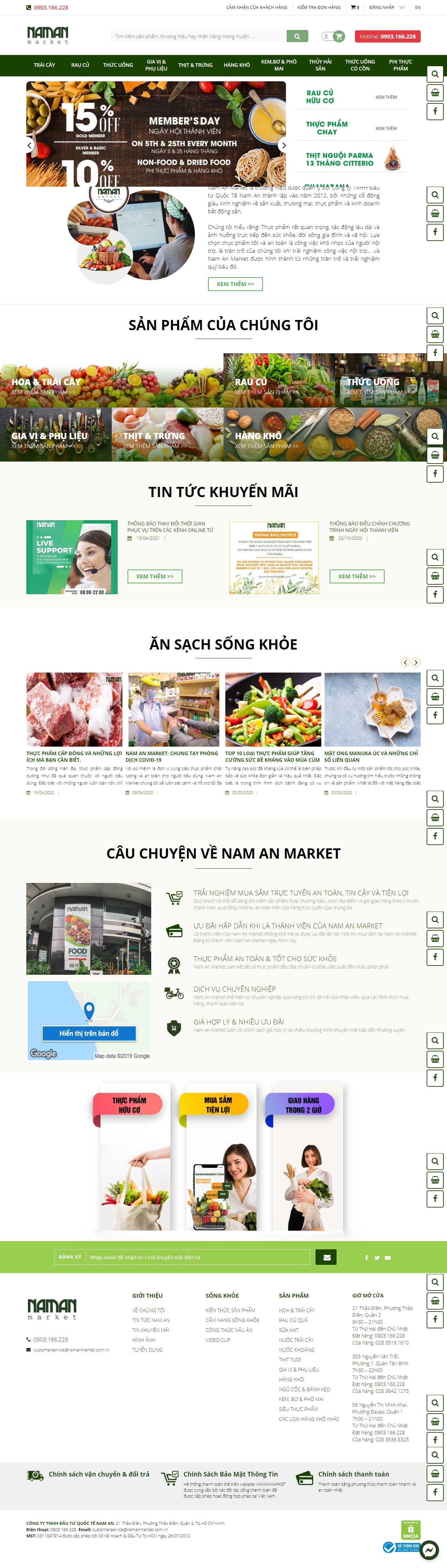 [vinatechjsc] Thiết kế Website Web gian hàng - namanmarketcom
