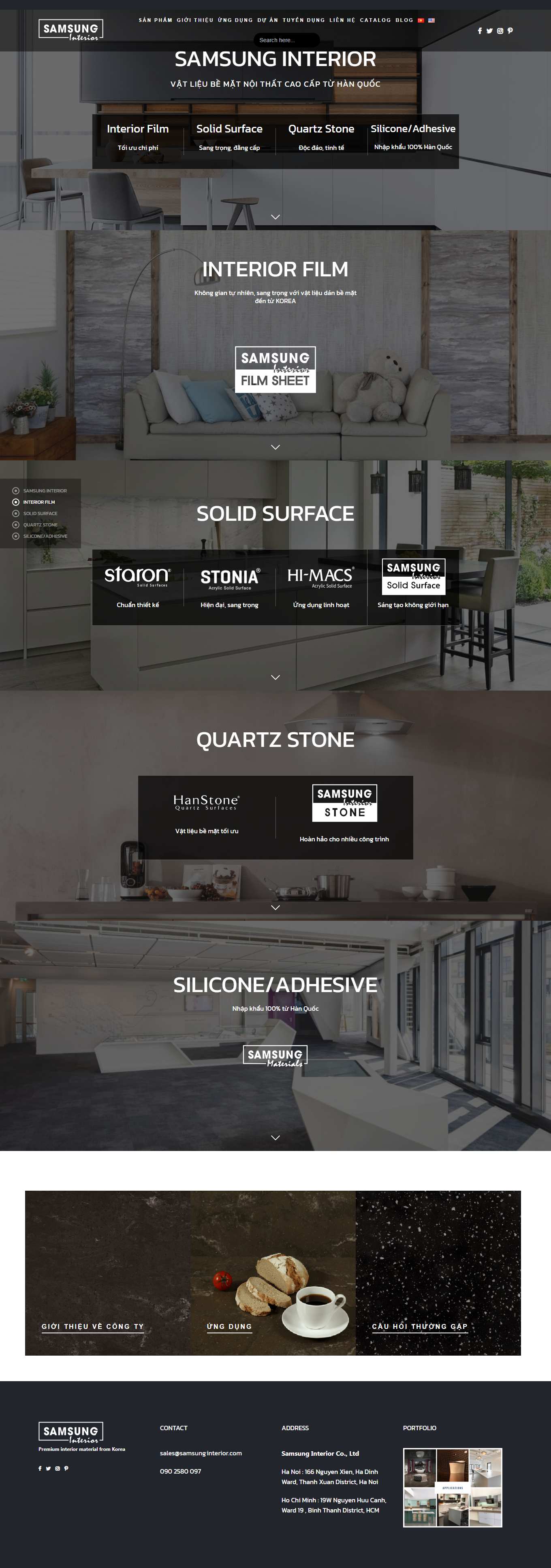 [vinatechjsc] Thiết kế Website Web gian hàng - samsunginteriorcom