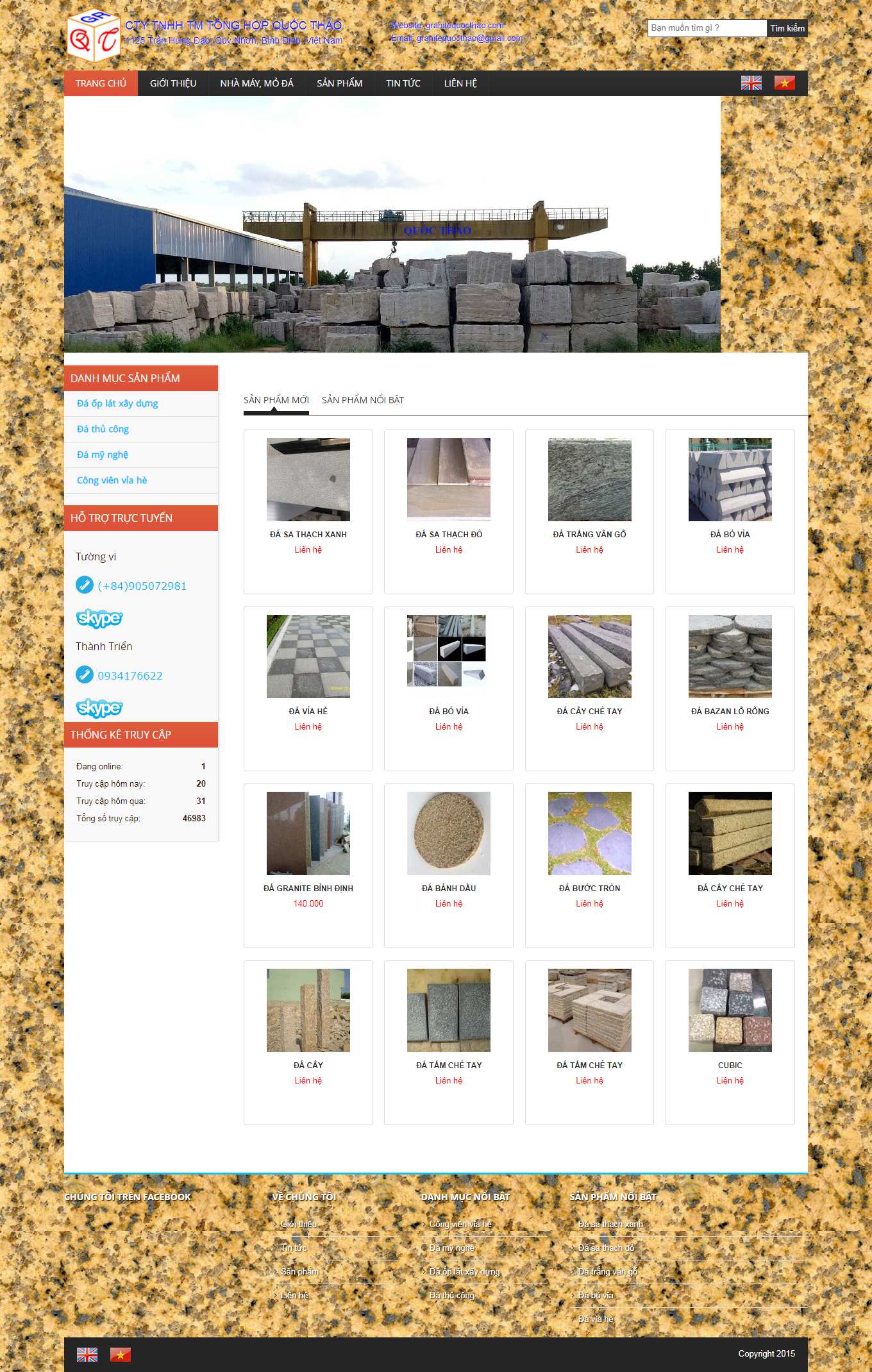 [muachunghaiphong] Thiết kế Website Web bán buôn - granitequocthaocom