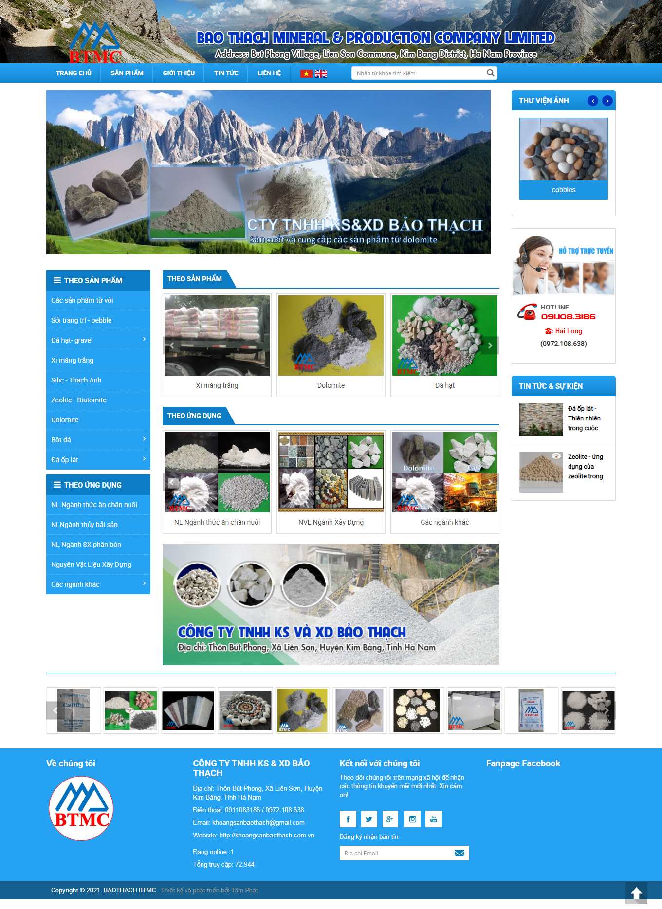 Thiết kế Website Web bán lẻ - khoangsanbaothachcomvn