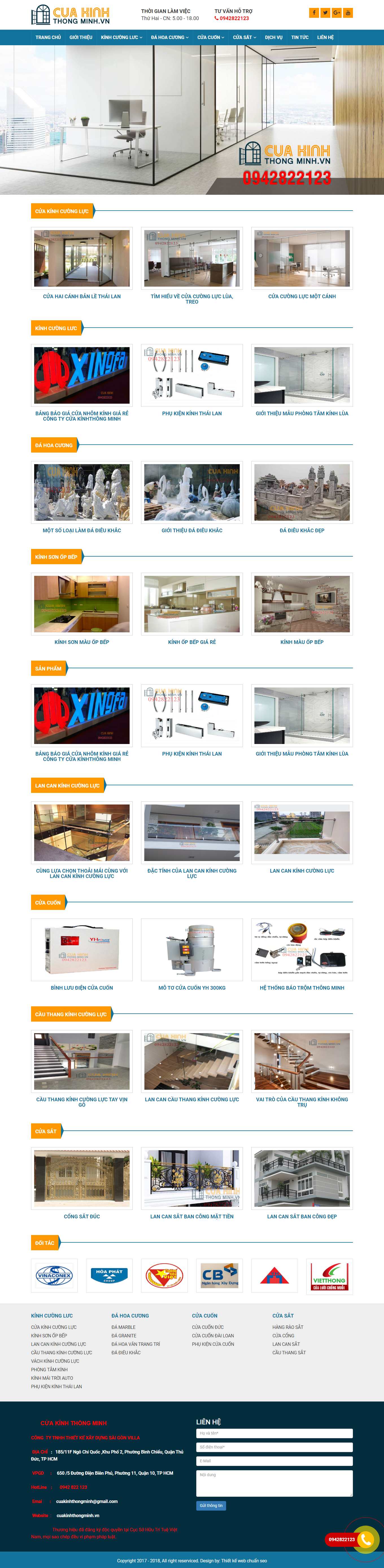 Thiết kế Website Web bán lẻ - cuakinhthongminhvn