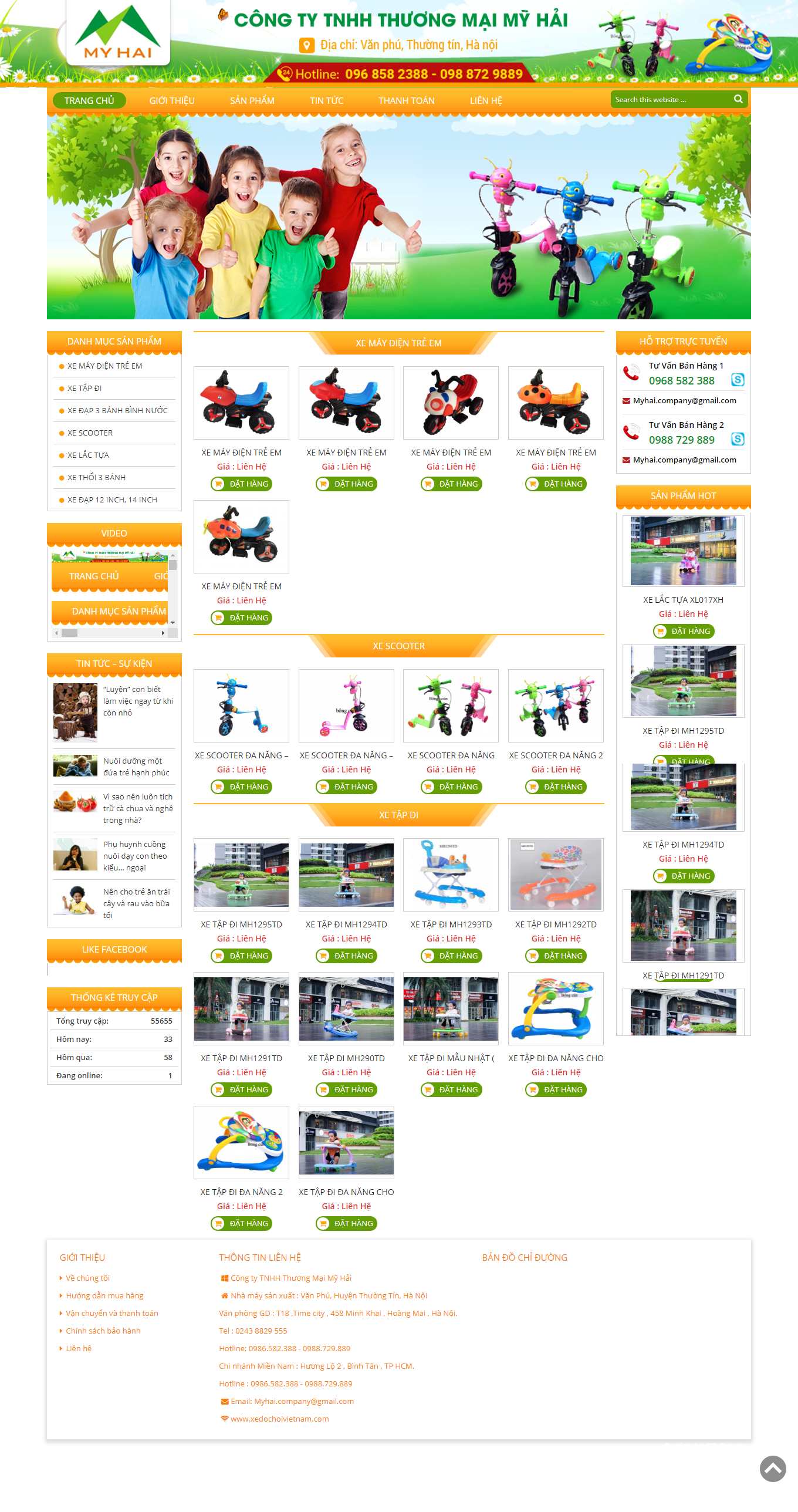 Thiết kế Website Web bán lẻ - xedochoivietnamcom