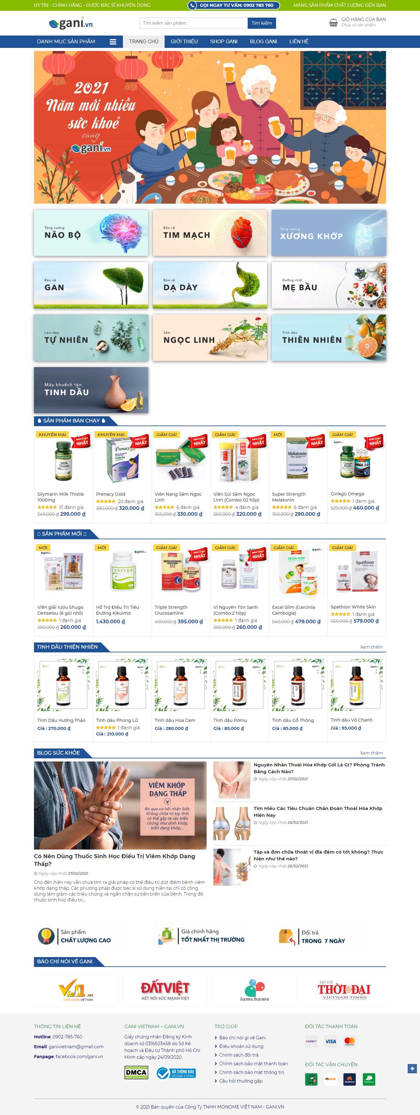 Thiết kế Website Web sáng tạo - ganivn