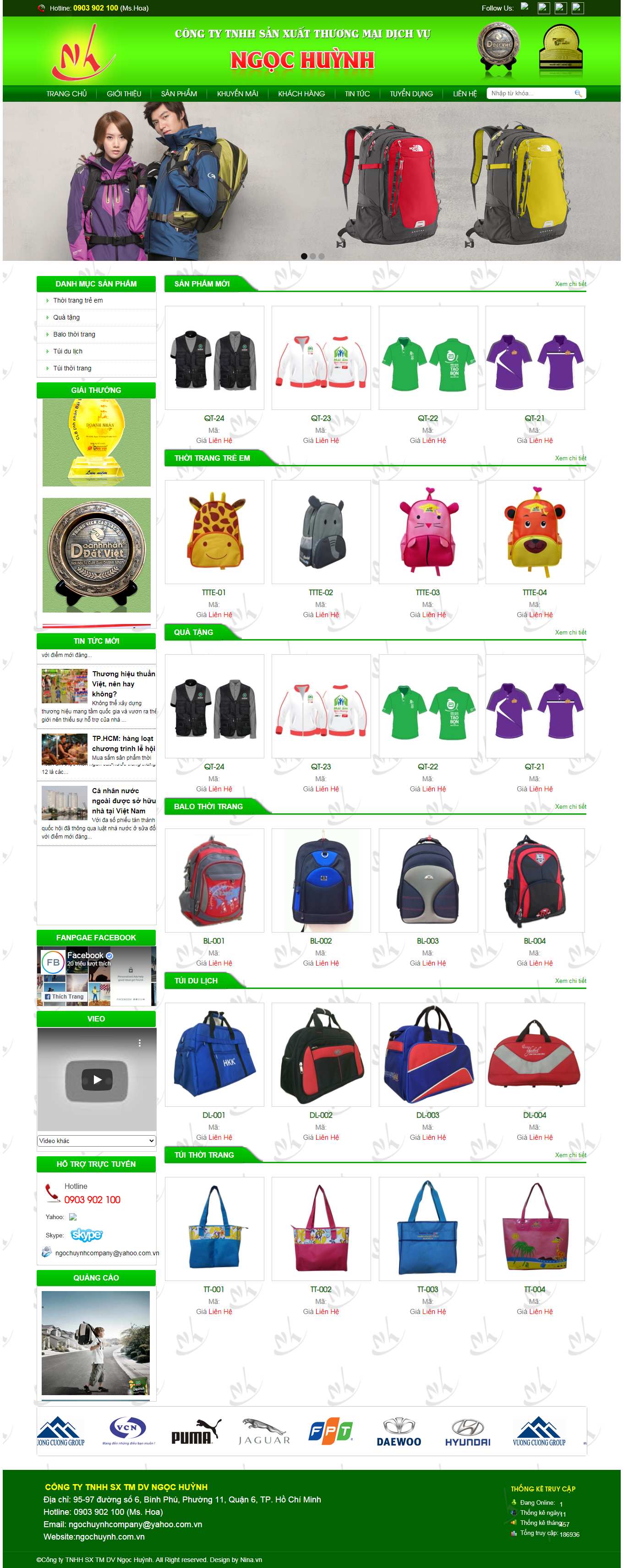 Thiết kế Website Web sáng tạo - ngochuynhcomvn