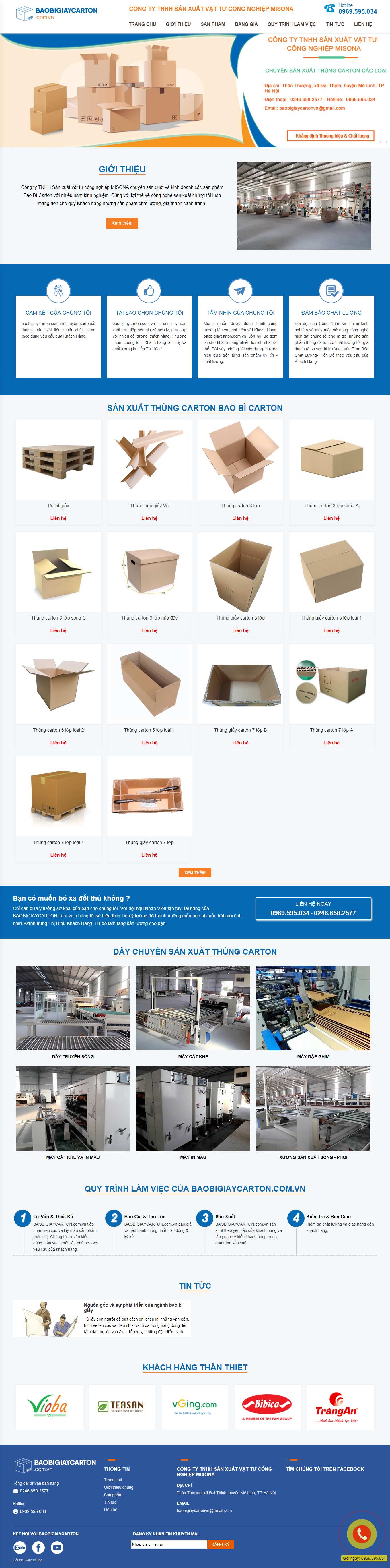 Thiết kế Website Web sáng tạo - baobigiaycartoncomvn