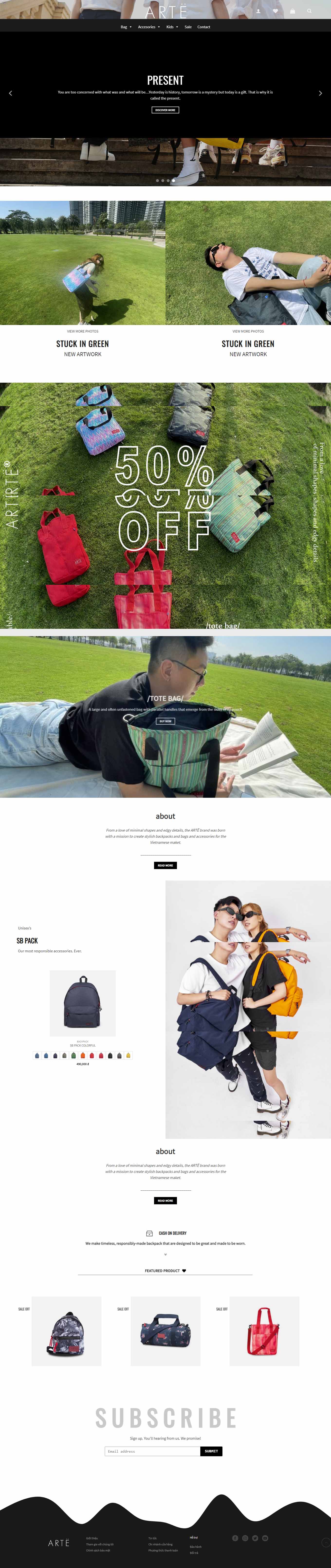 [sigvn] Thiết kế Website Web độc đáo - artebagsvn