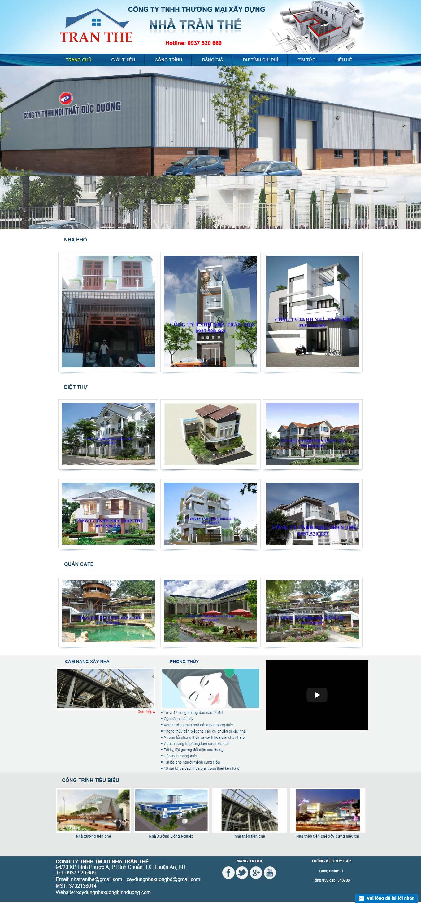 [sigvn] Thiết kế Website Web độc đáo - xaydungnhaxuongbinhduongcom