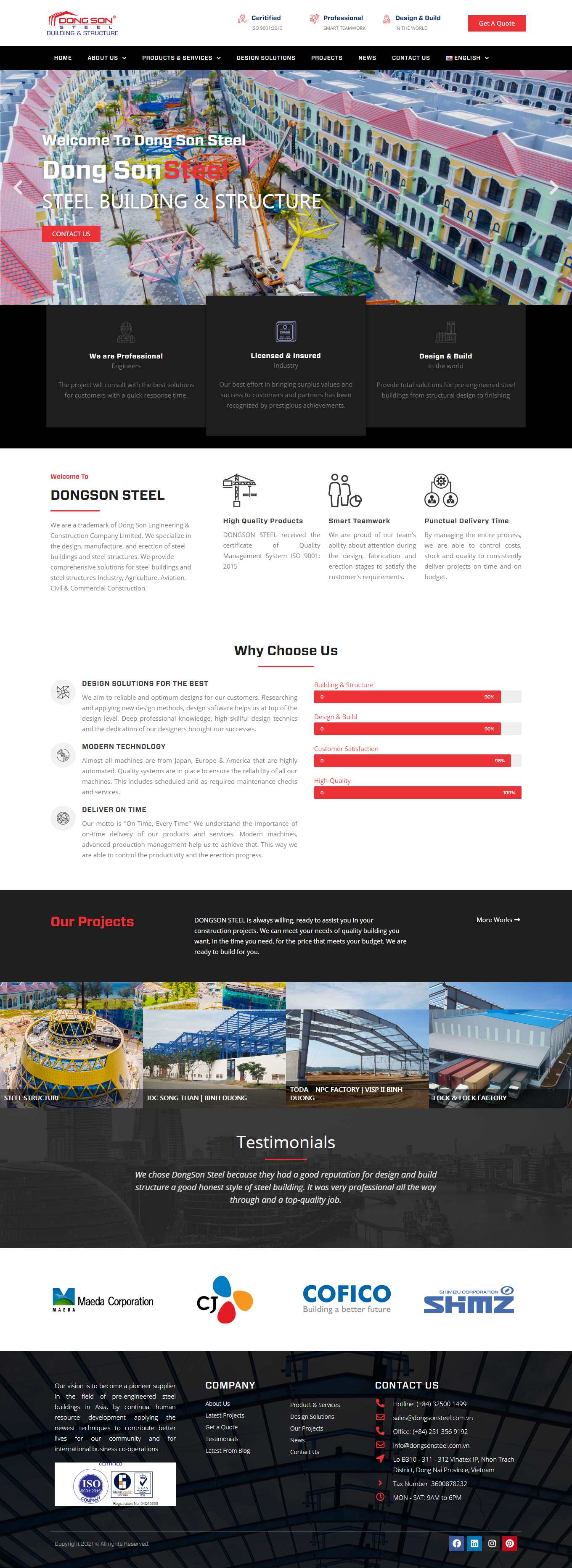 [sigvn] Thiết kế Website Web độc đáo - dongsonsteelcomvn