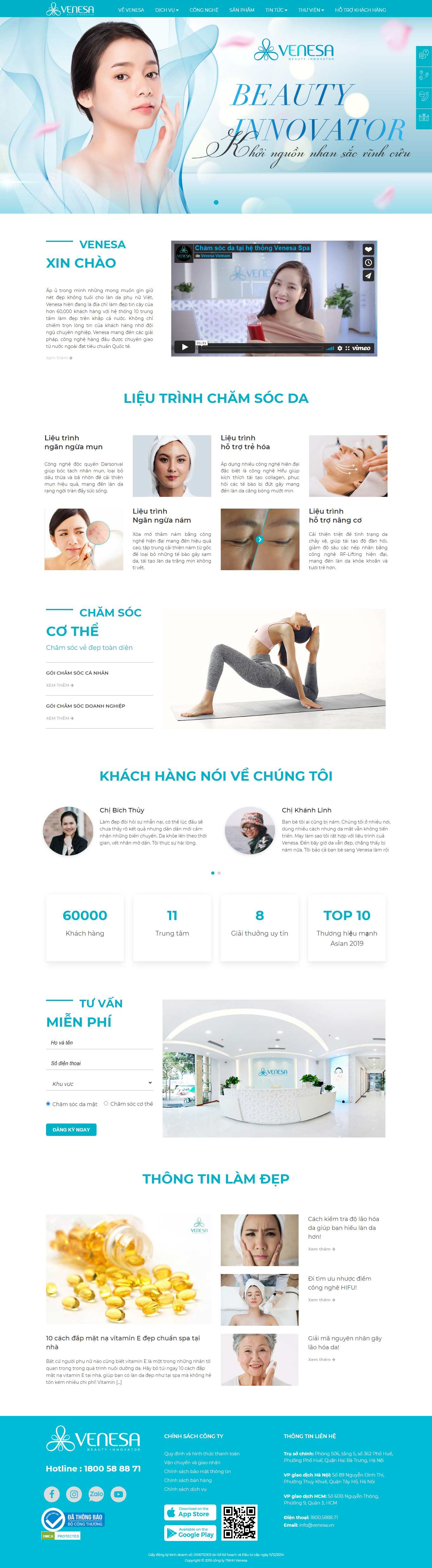 [xuongkhan] Thiết kế Website Web cực đẹp - venesavn