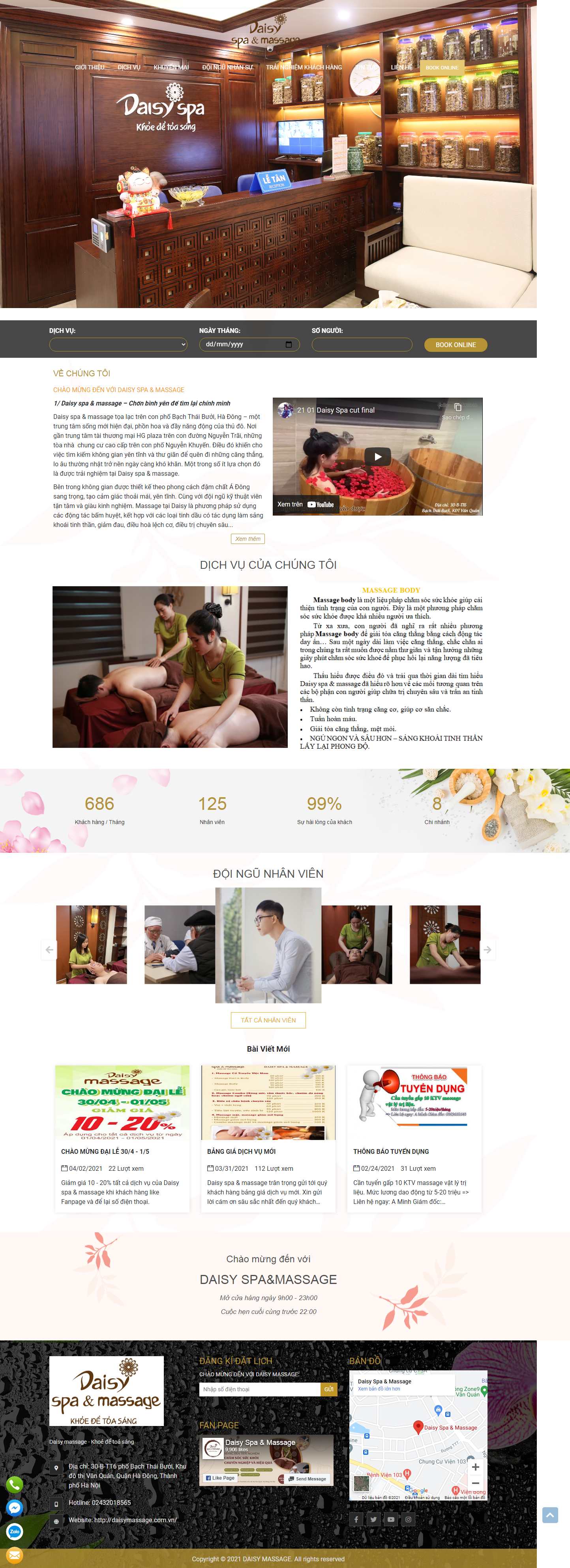 [duytan] Thiết kế Website Web cực rẻ - daisymassagecomvn
