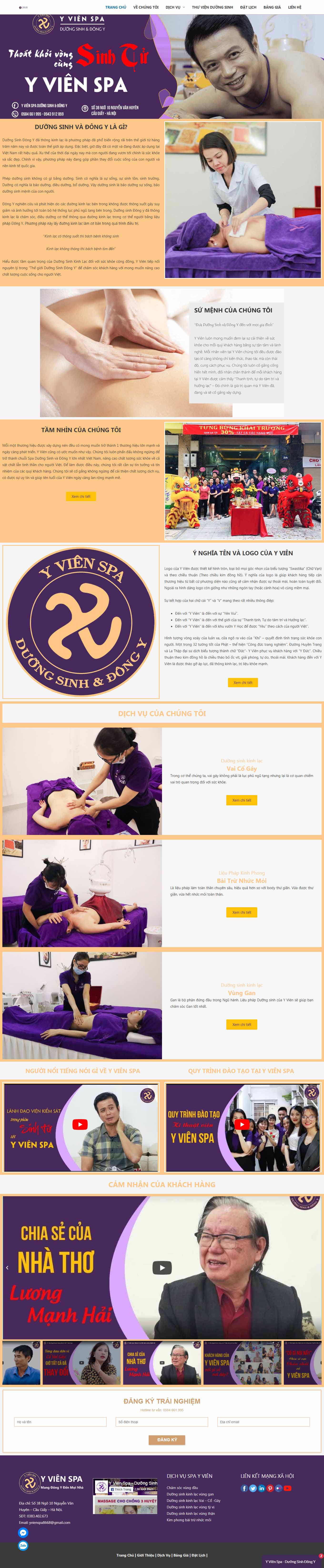 Thiết kế Website Web ưu việt - yvienspacom