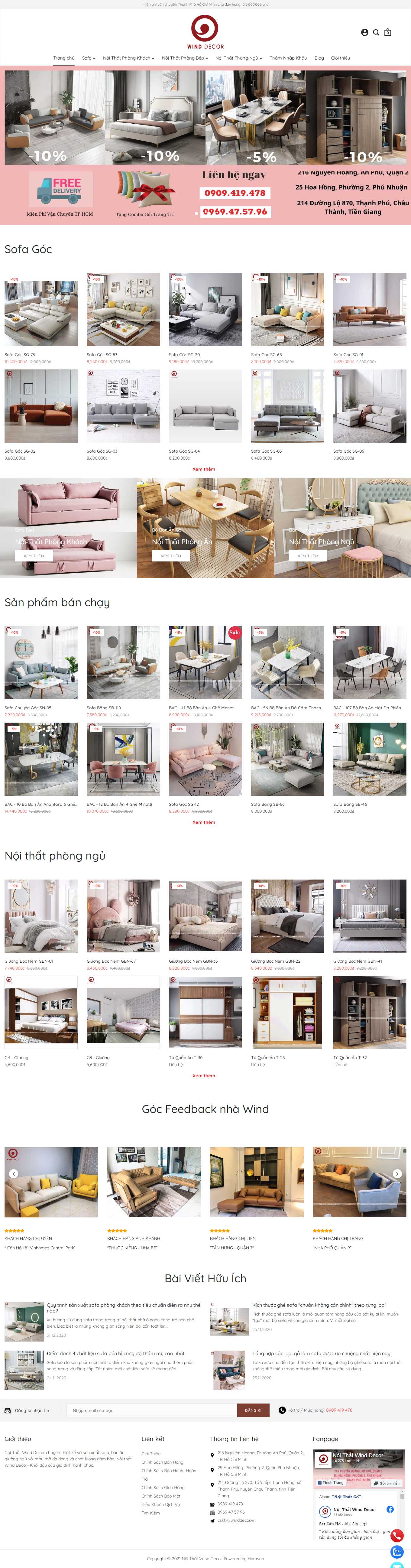 Thiết kế Website Web ưu việt - winddecorvn