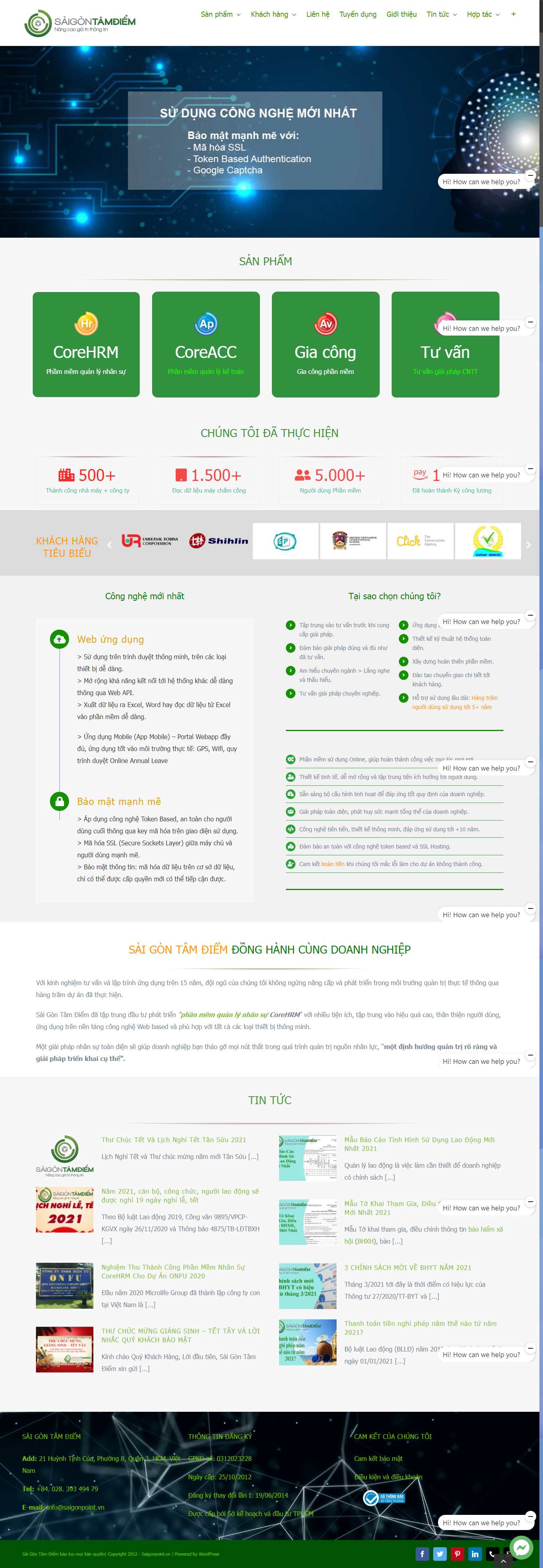 [vitranet24] Thiết kế Website Web phần mềm - saigonpointvn