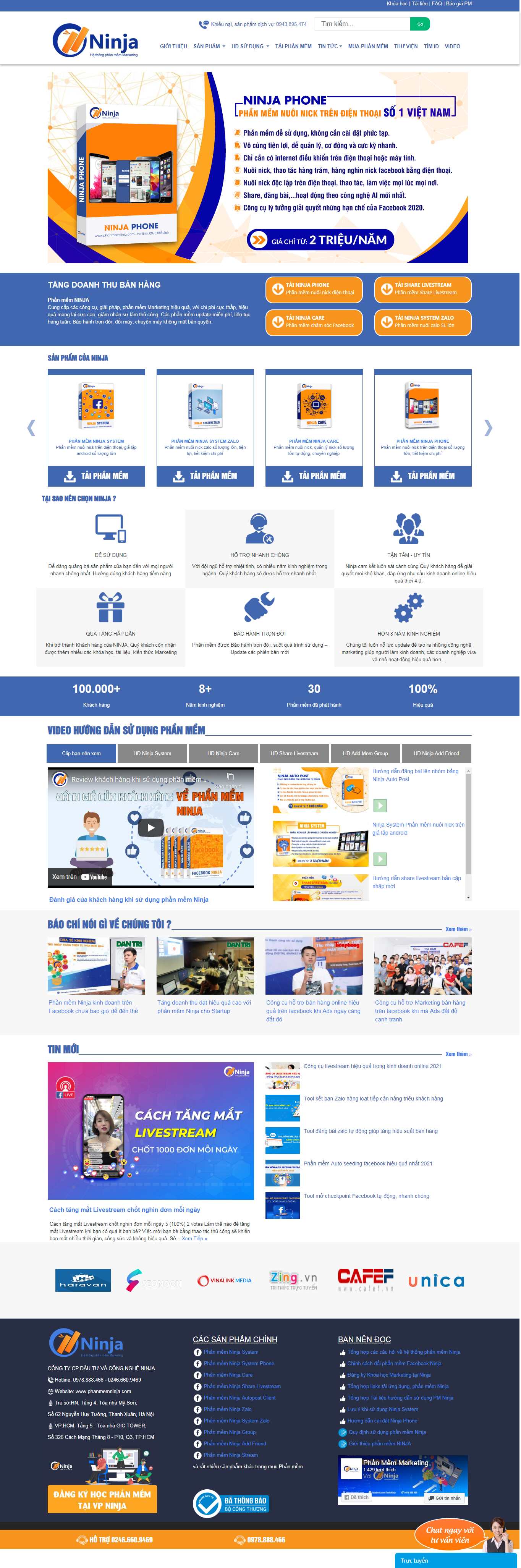 [vitranet24] Thiết kế Website Web phần mềm - wwwphanmemninjacom