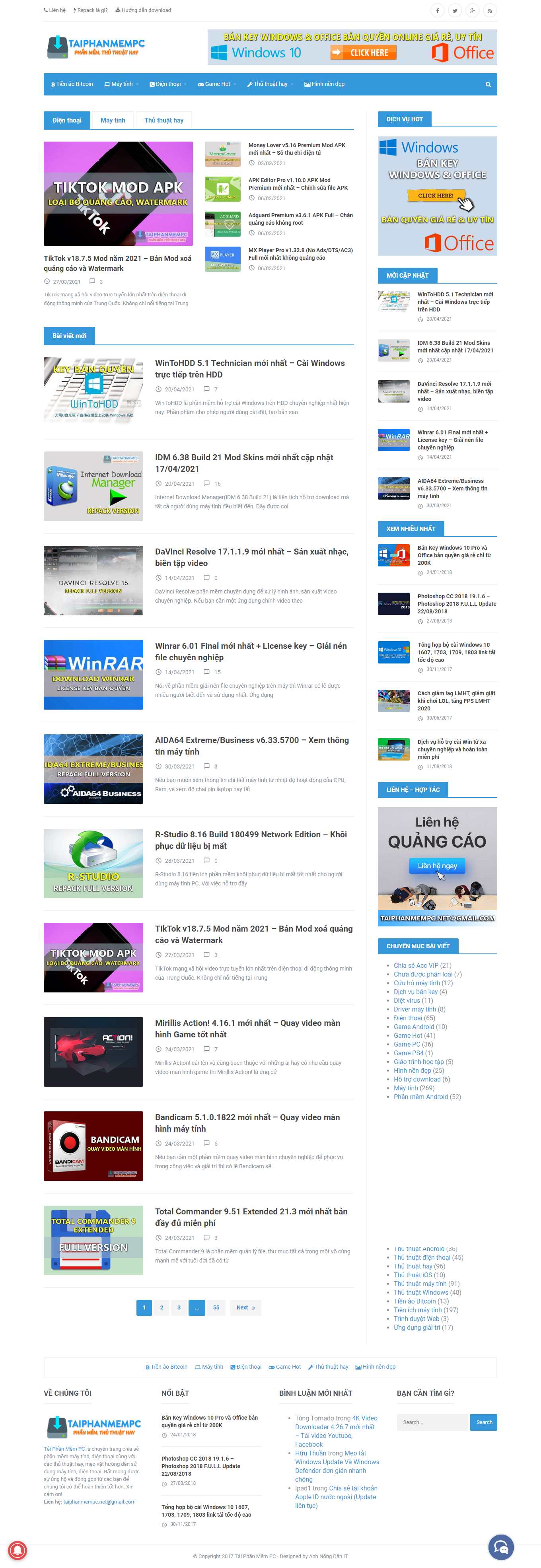 [vitranet24] Thiết kế Website Web phần mềm - taiphanmempcnet