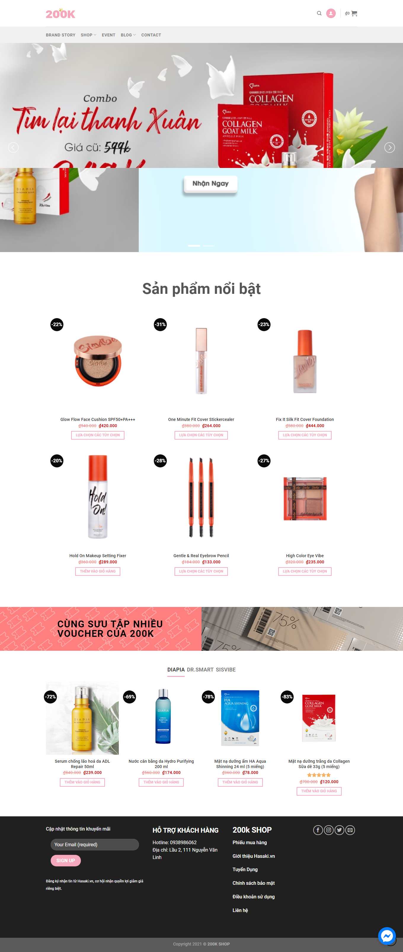 [becungshop] Thiết kế Website Web shop - 200kshopcom