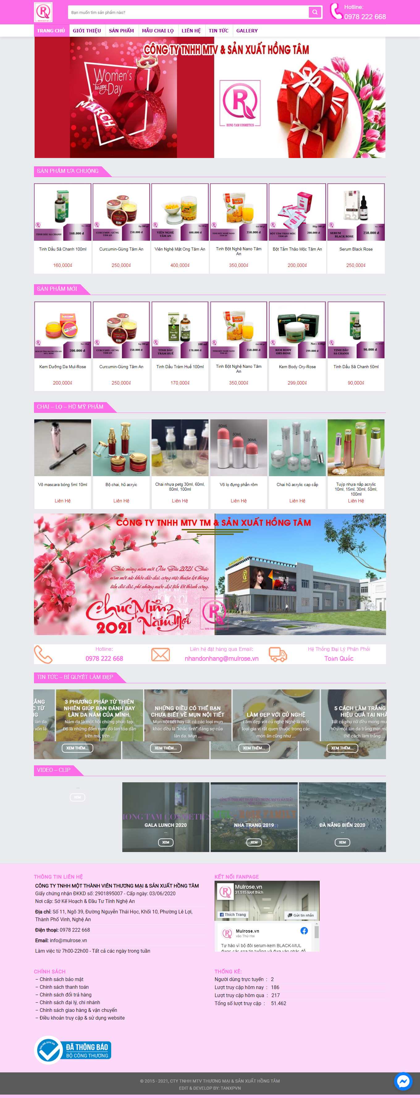 [becungshop] Thiết kế Website Web shop - mulrosevn