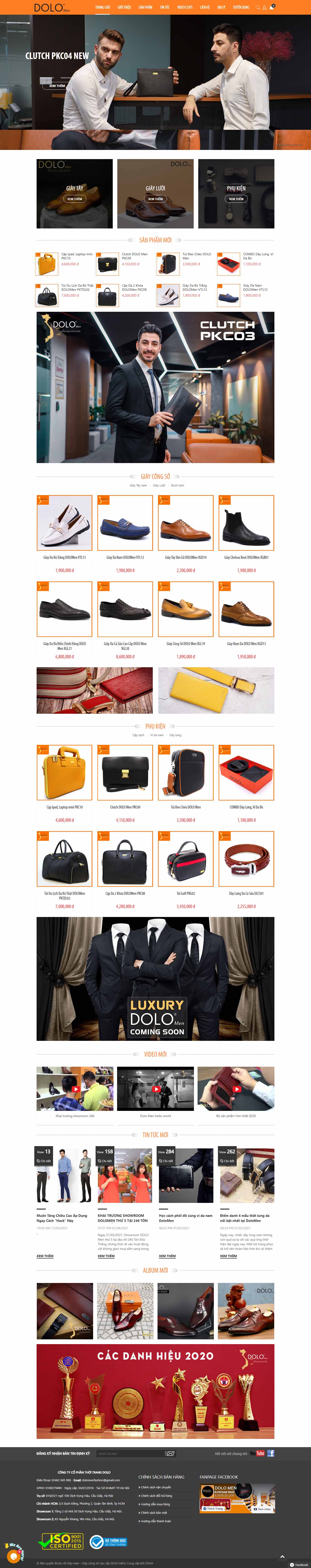 Thiết kế Website Web shop thời trang - dolomenvn