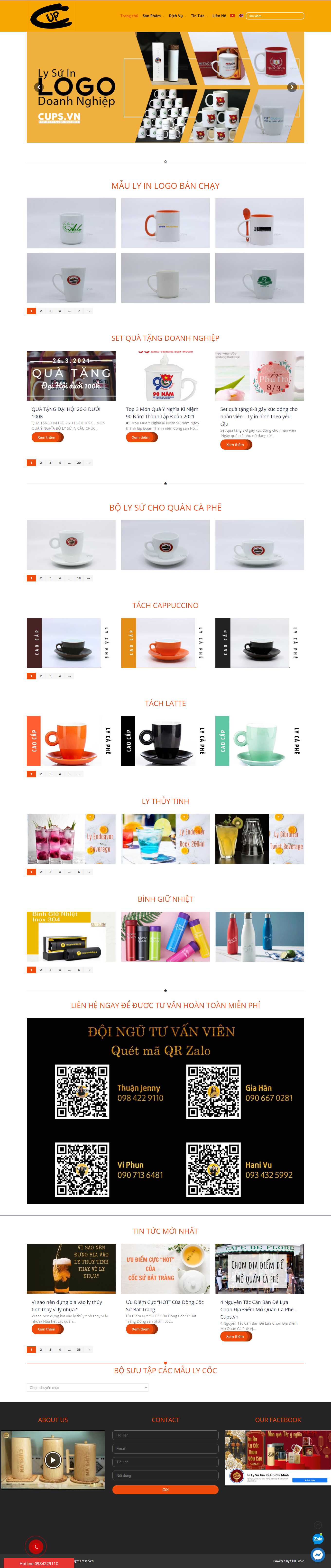 [tupperware] Thiết kế Website Web bán bình giữ nhiệt - inlysugiarevn