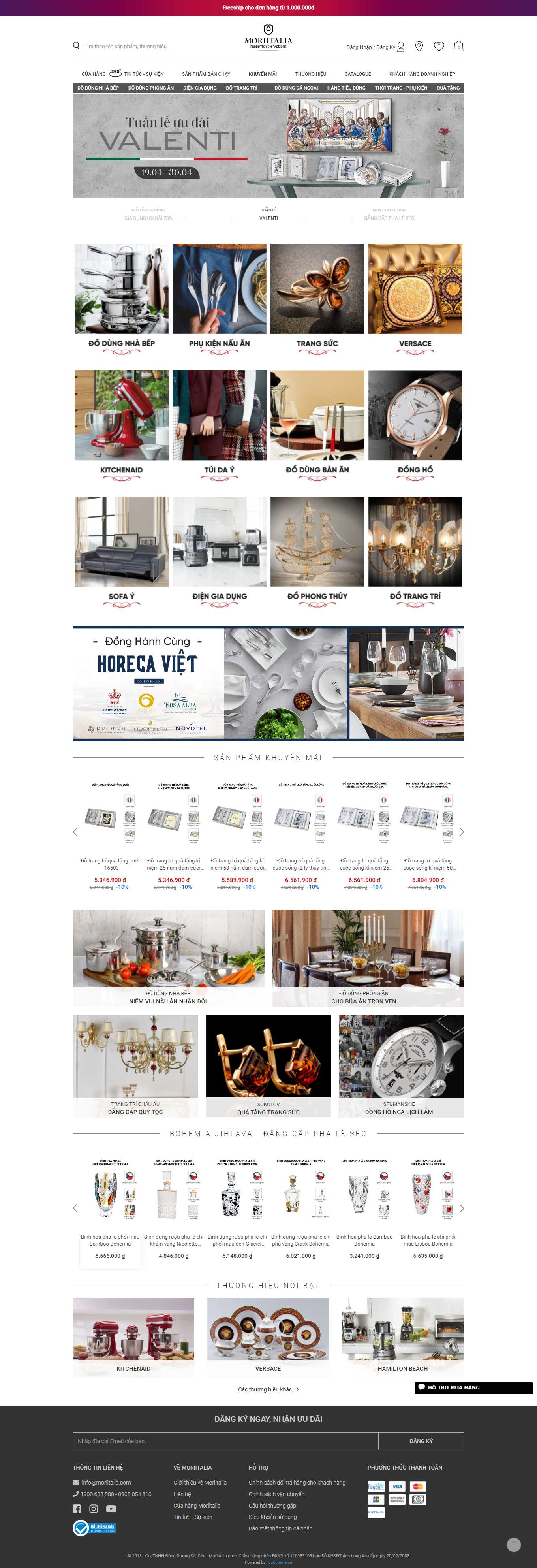 [tupperware] Thiết kế Website Web bán bình giữ nhiệt - moriitaliacom