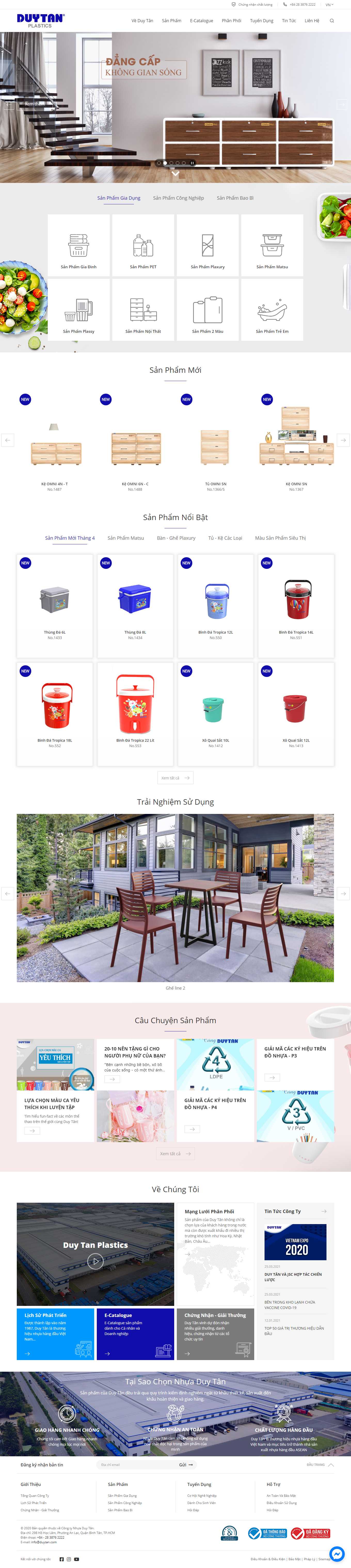 [tupperware] Thiết kế Website Web bán bình giữ nhiệt - duytancom