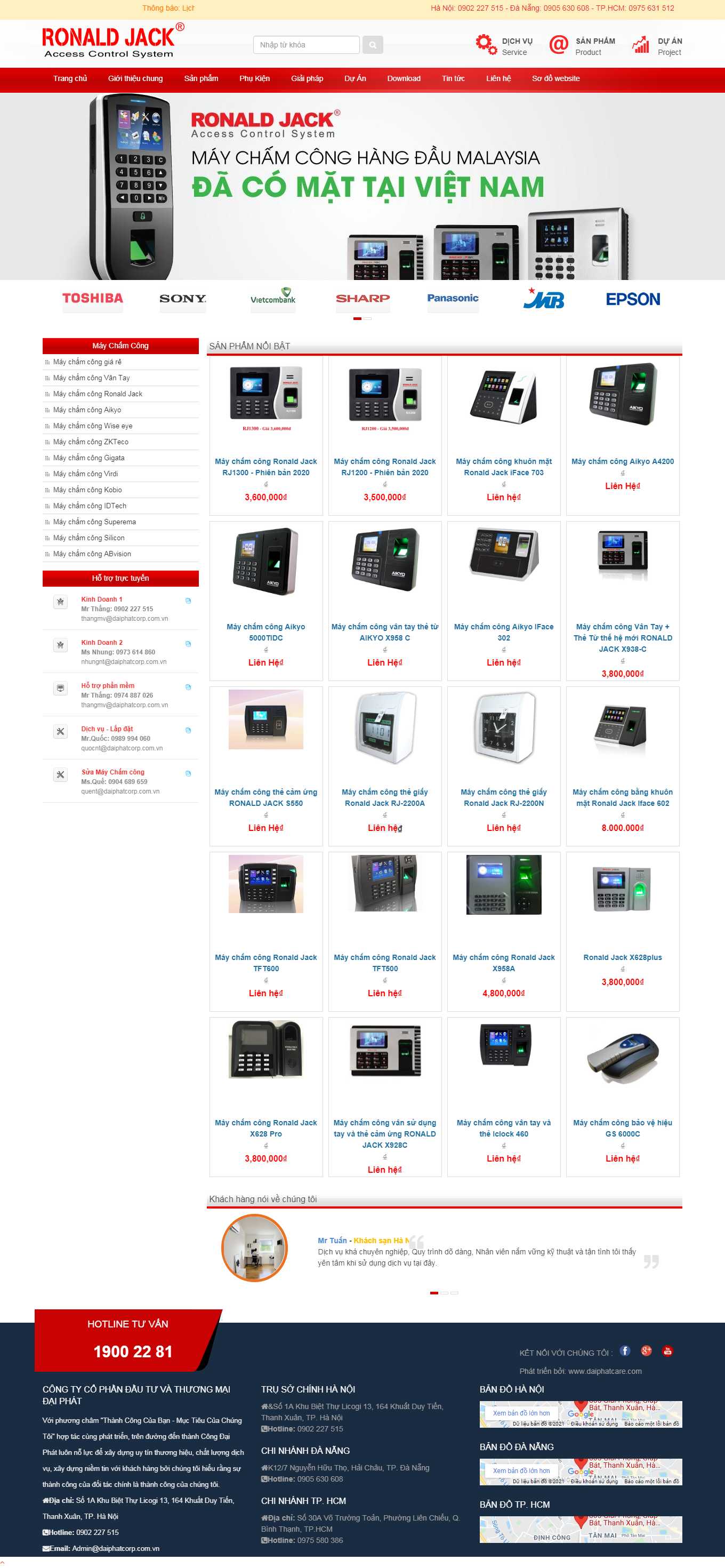 [vietnamsmart] Thiết kế Website Web máy chấm công - wwwmaychamcongvantaynetvn