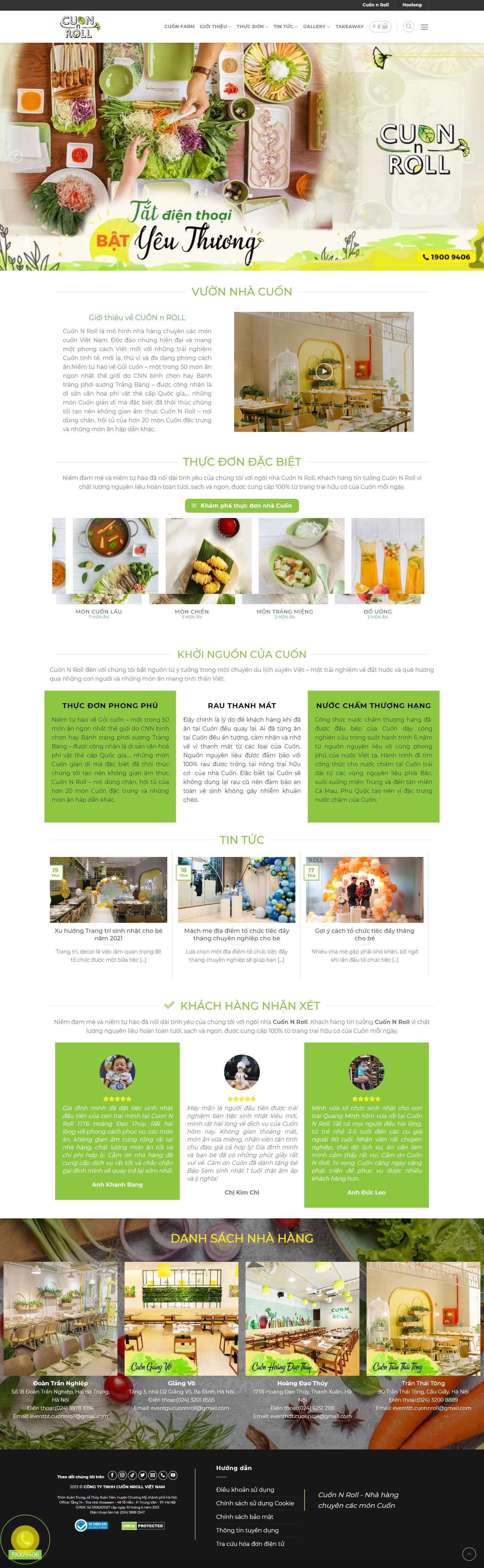 [standingbarhanoi] Thiết kế Website Web quán bia - cuonnrollcom