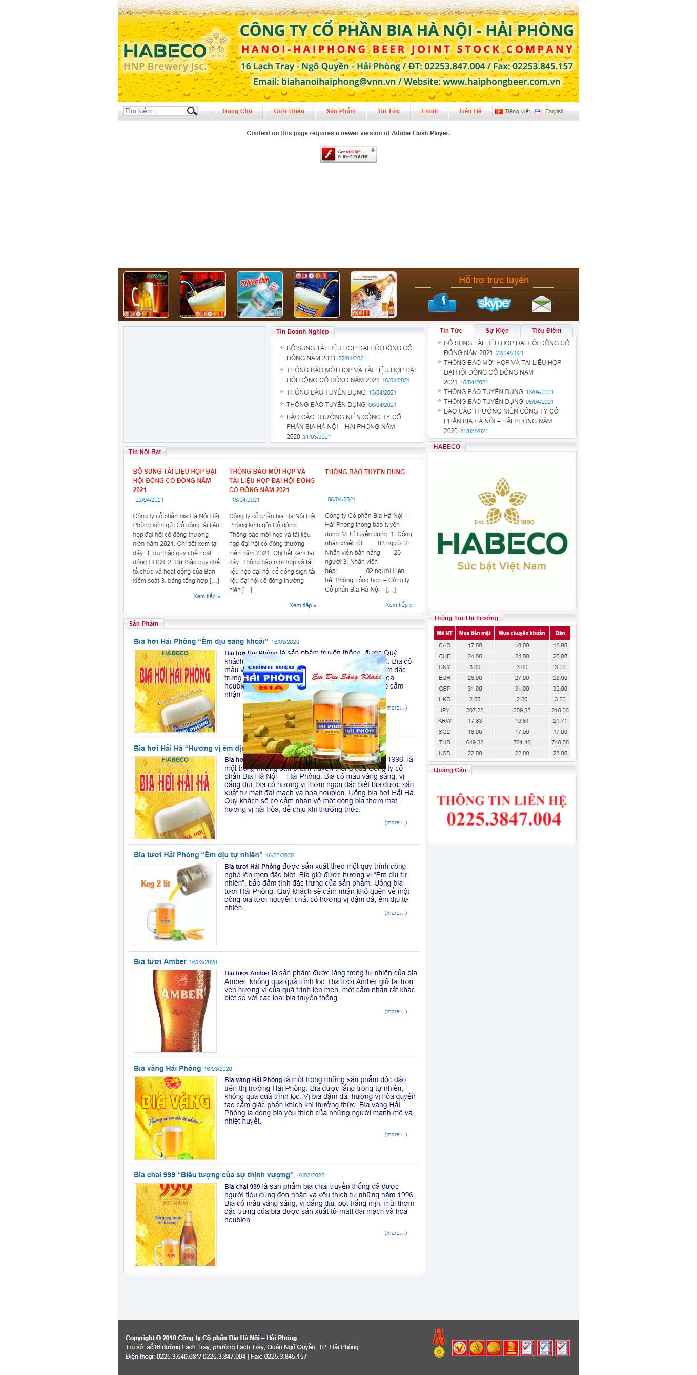 [standingbarhanoi] Thiết kế Website Web quán bia - biahaiphongvn