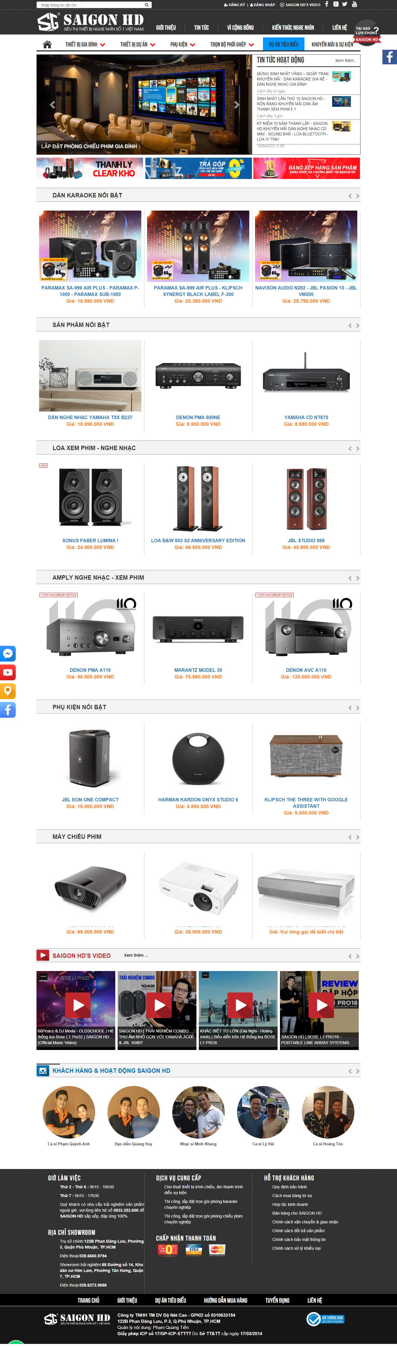 [karaoke] Thiết kế Website Web quán karaoke - wwwsaigonhdcom