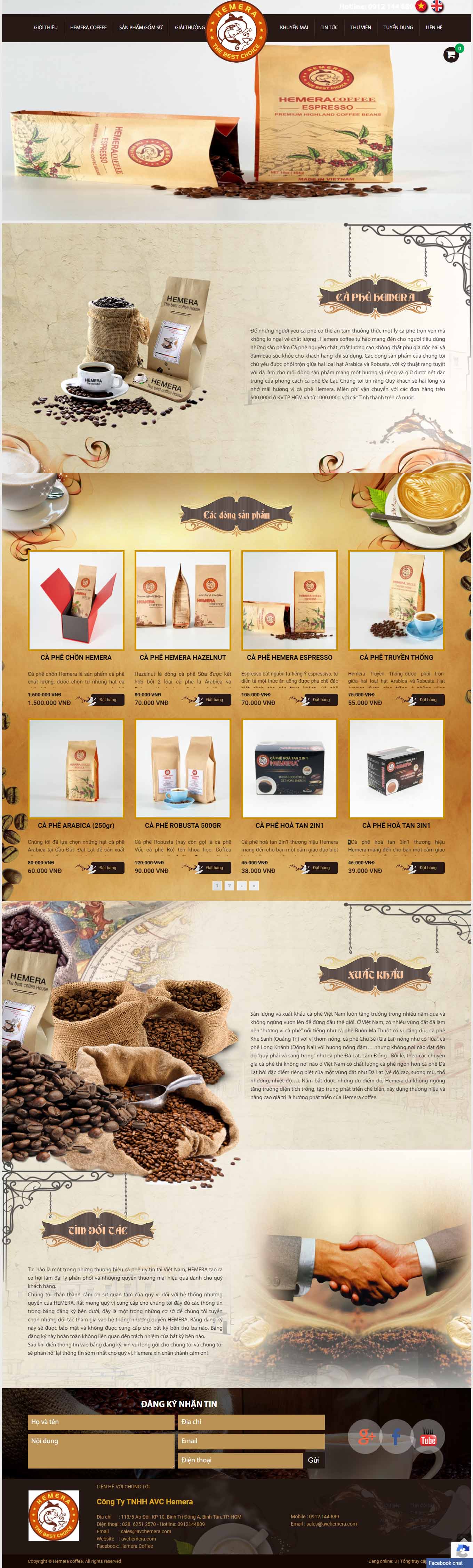 [robustavietnam] Thiết kế Website Web quán cafe - avchemeracom