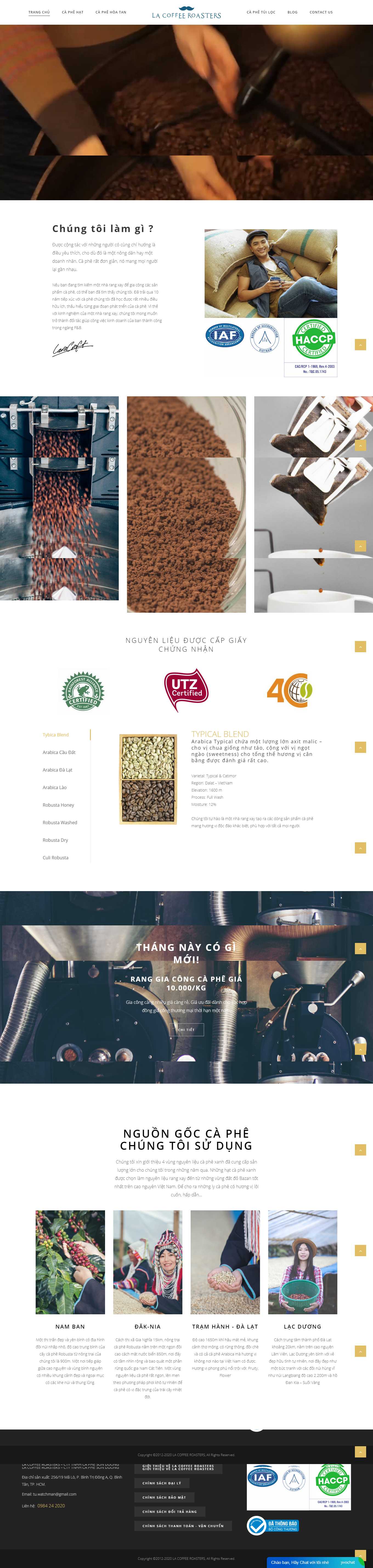 [robustavietnam] Thiết kế Website Web quán cafe - rangcaphevn