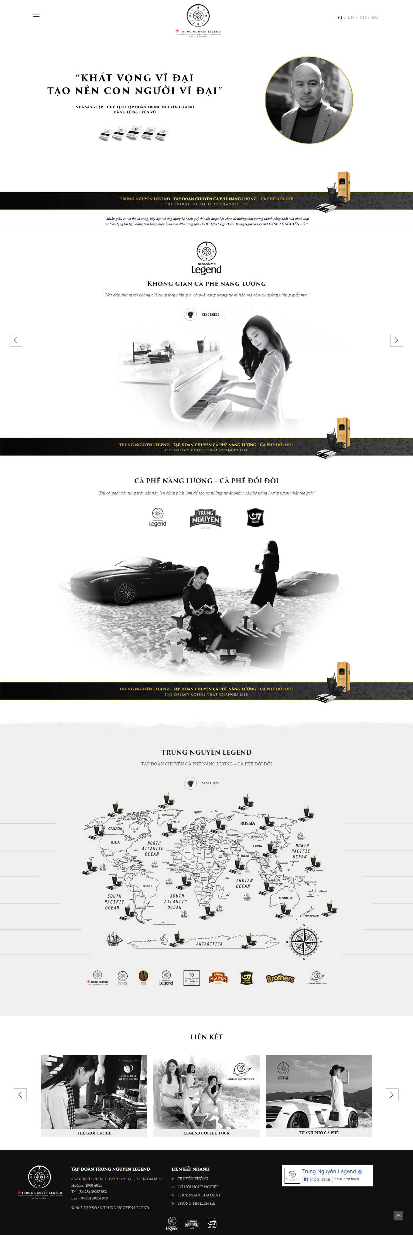 [robustavietnam] Thiết kế Website Web quán cafe - trungnguyenlegendcom