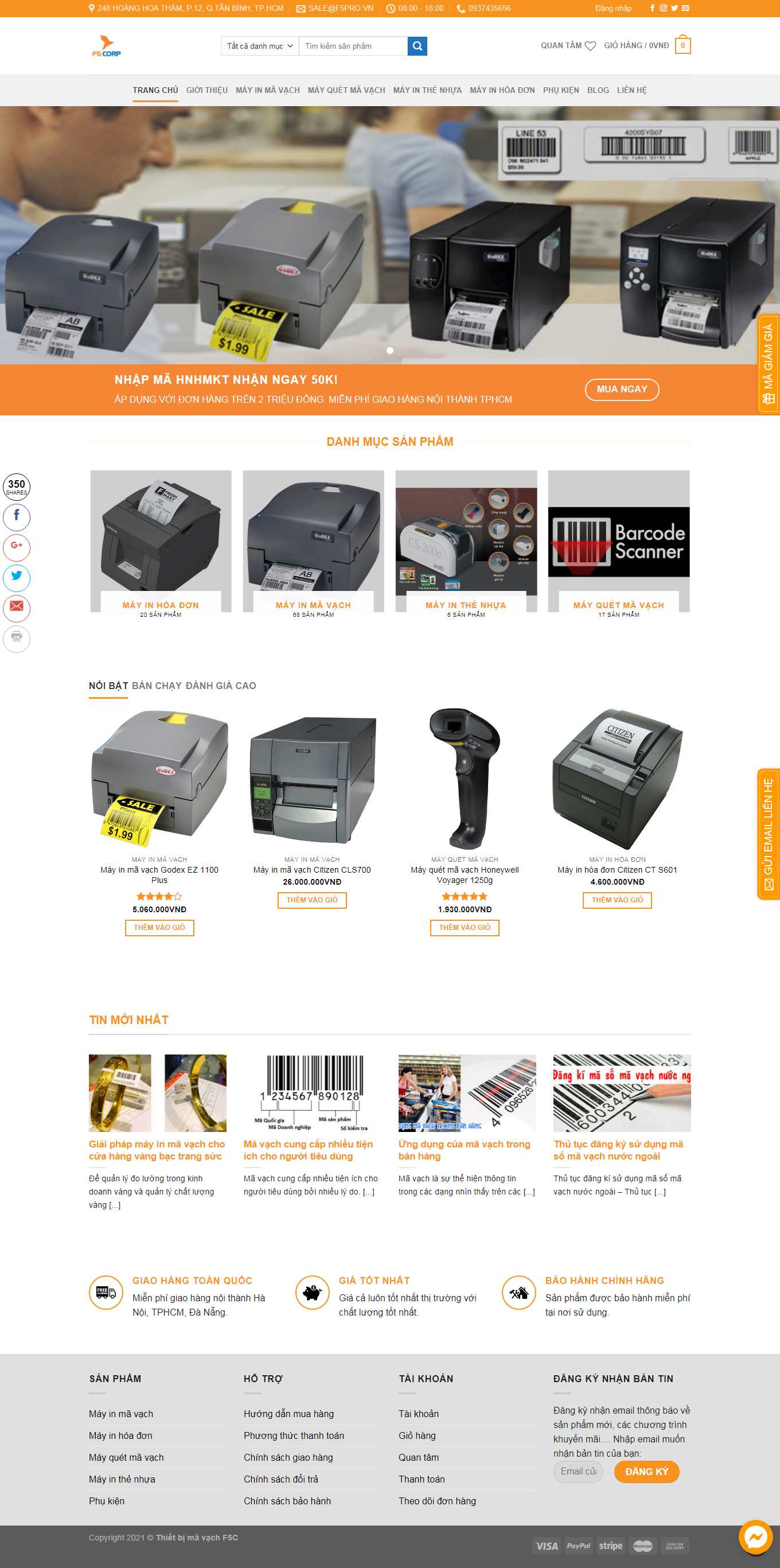 [chuyenhoadonmavach] Thiết kế Website Web máy quét mã vạch - mayinmavach248com