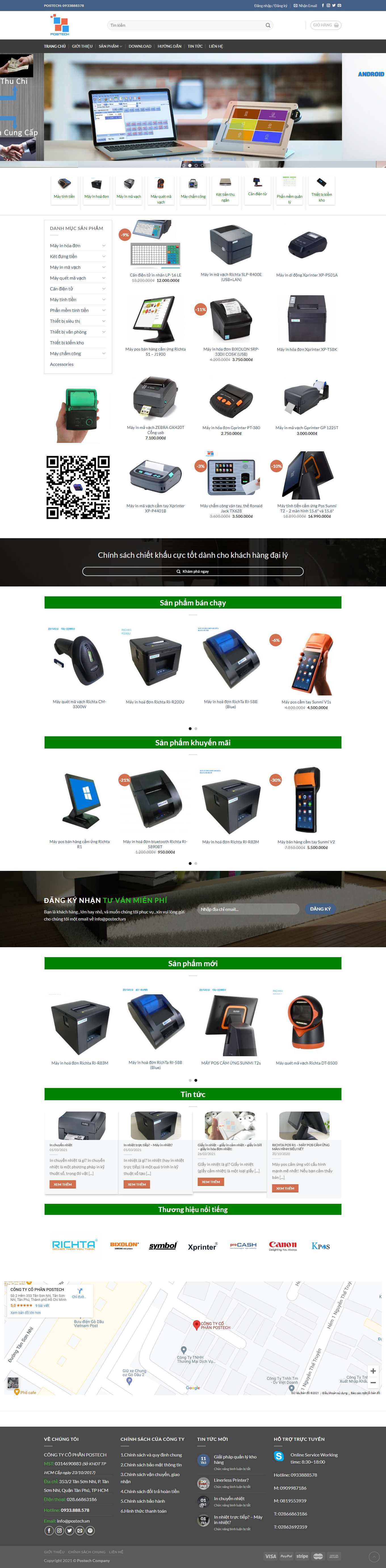 [maytinhgoodm] Thiết kế Website Web máy tính tiền - postechvn