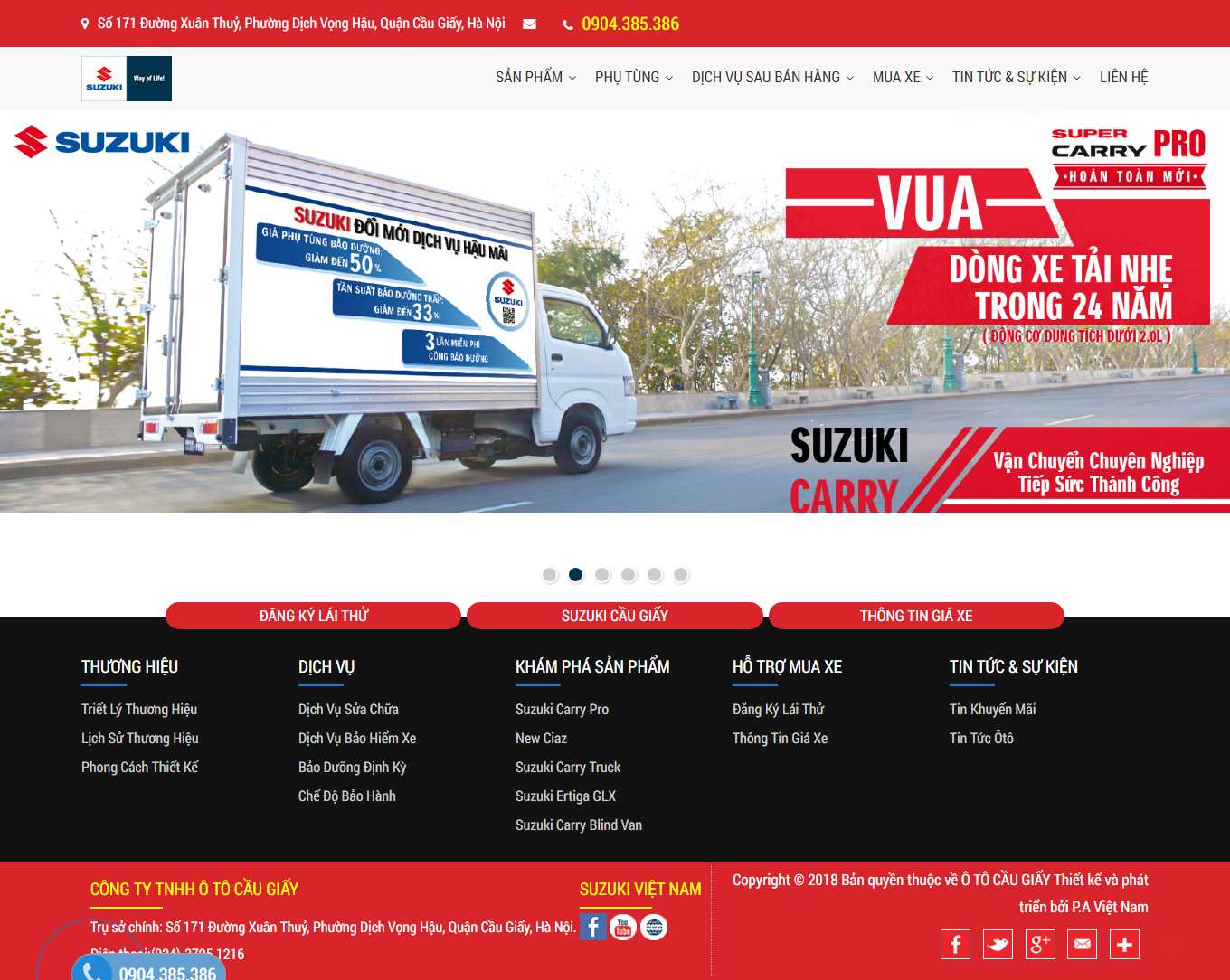 [giadinhauto] Thiết kế Website Web gara ô tô - otocaugiayvn