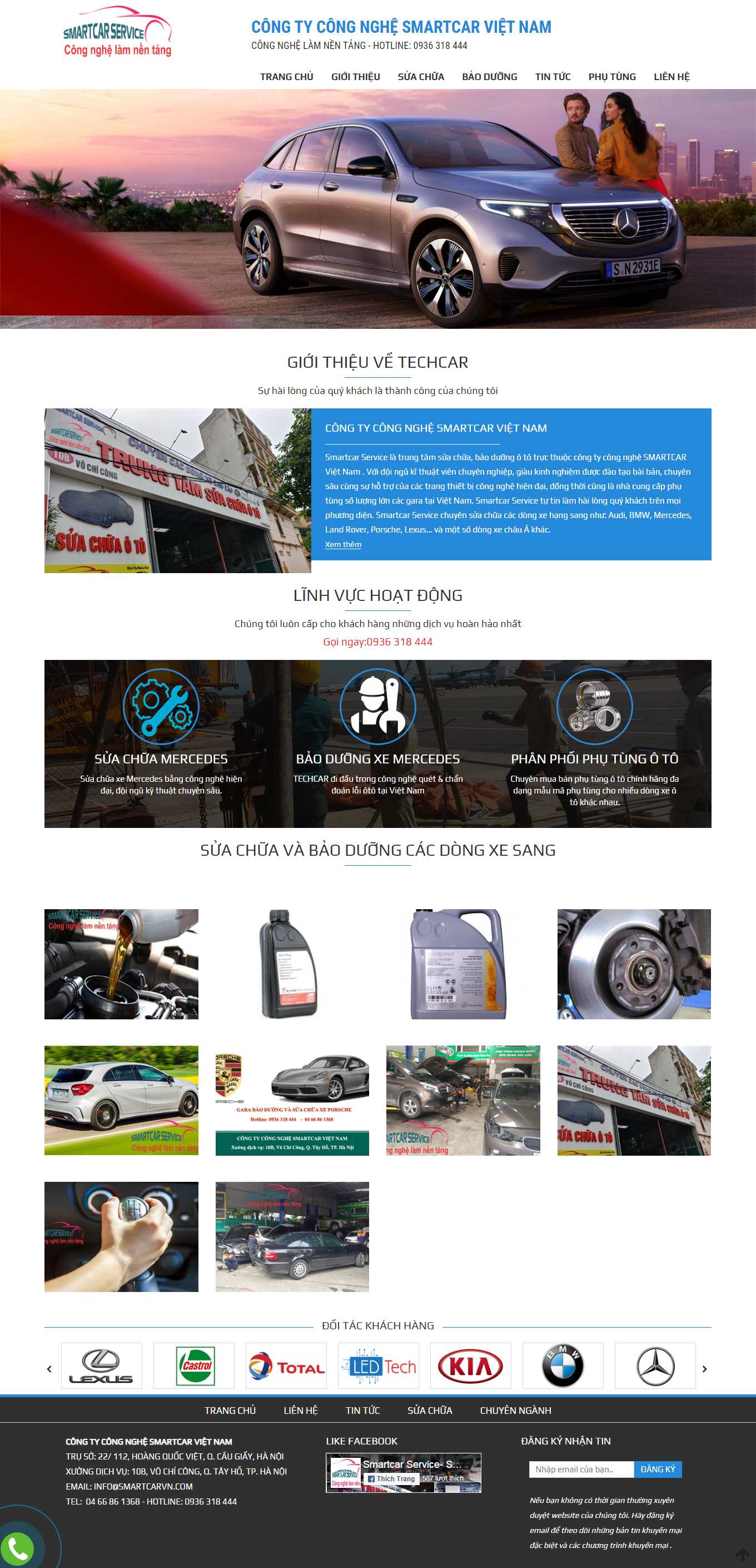 [giadinhauto] Thiết kế Website Web gara ô tô - suachuamercedescom