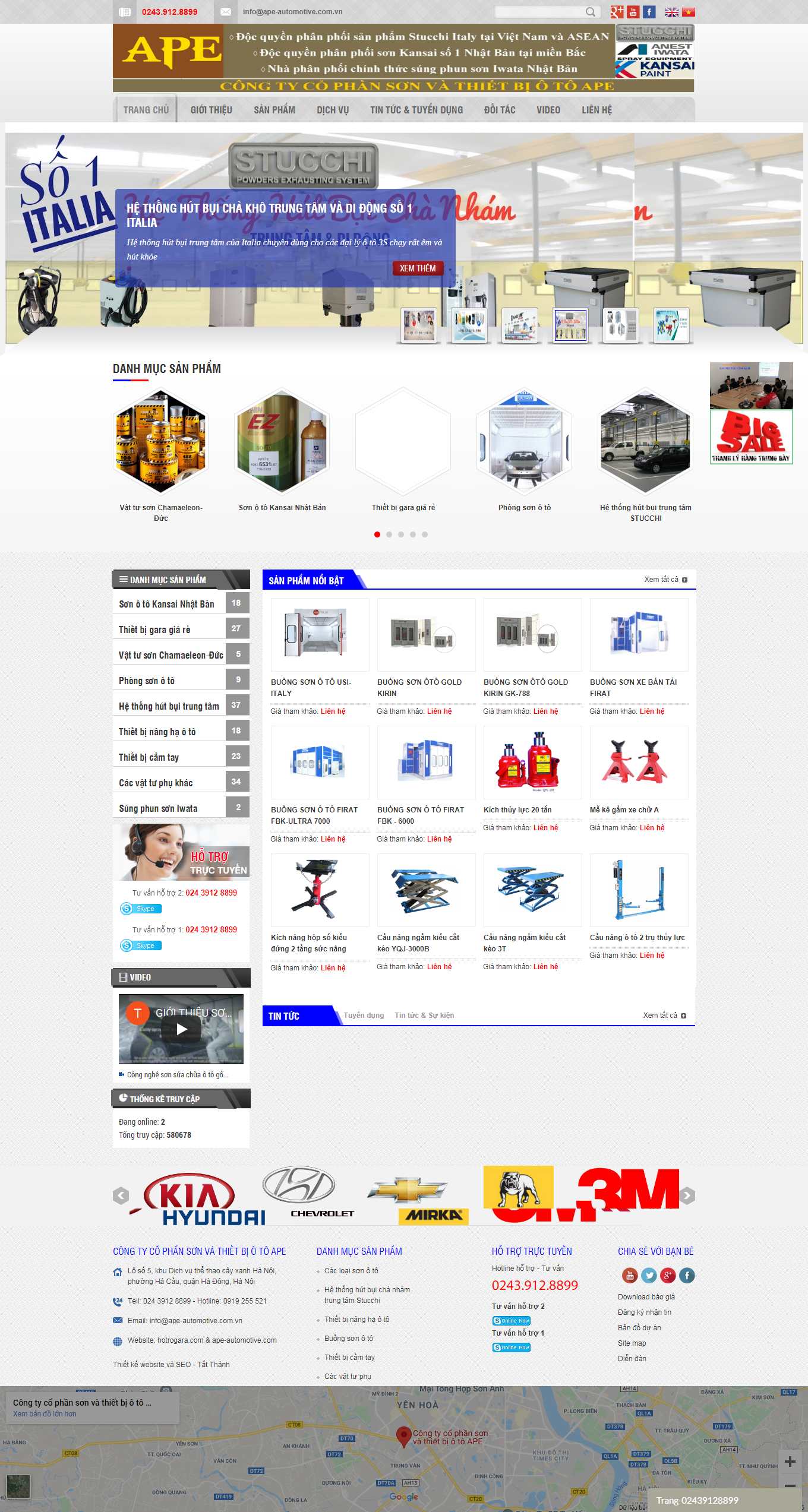 [giadinhauto] Thiết kế Website Web gara ô tô - ape-automotivecomvn