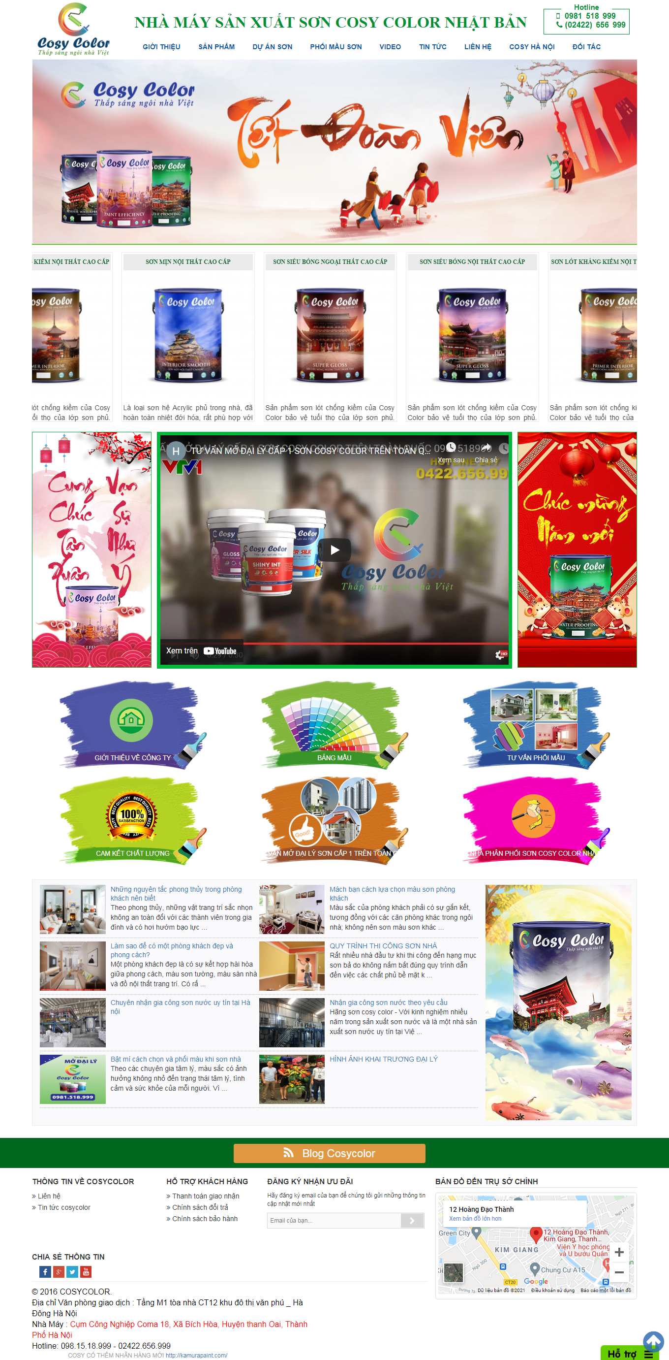 [motosoft] Thiết kế Website Web hệ thống đại lý - soncosycolorcom