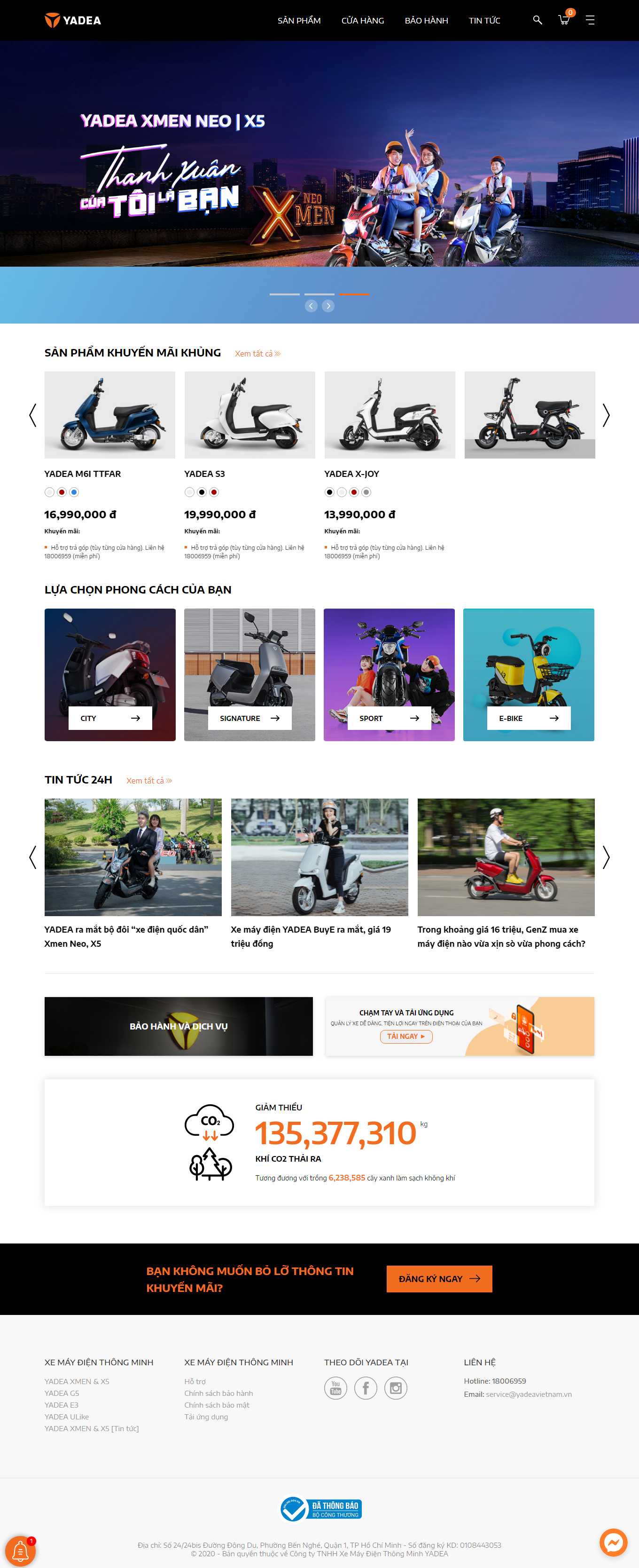 Thiết kế Website Web nhà phân phối - wwwyadeavietnamvn