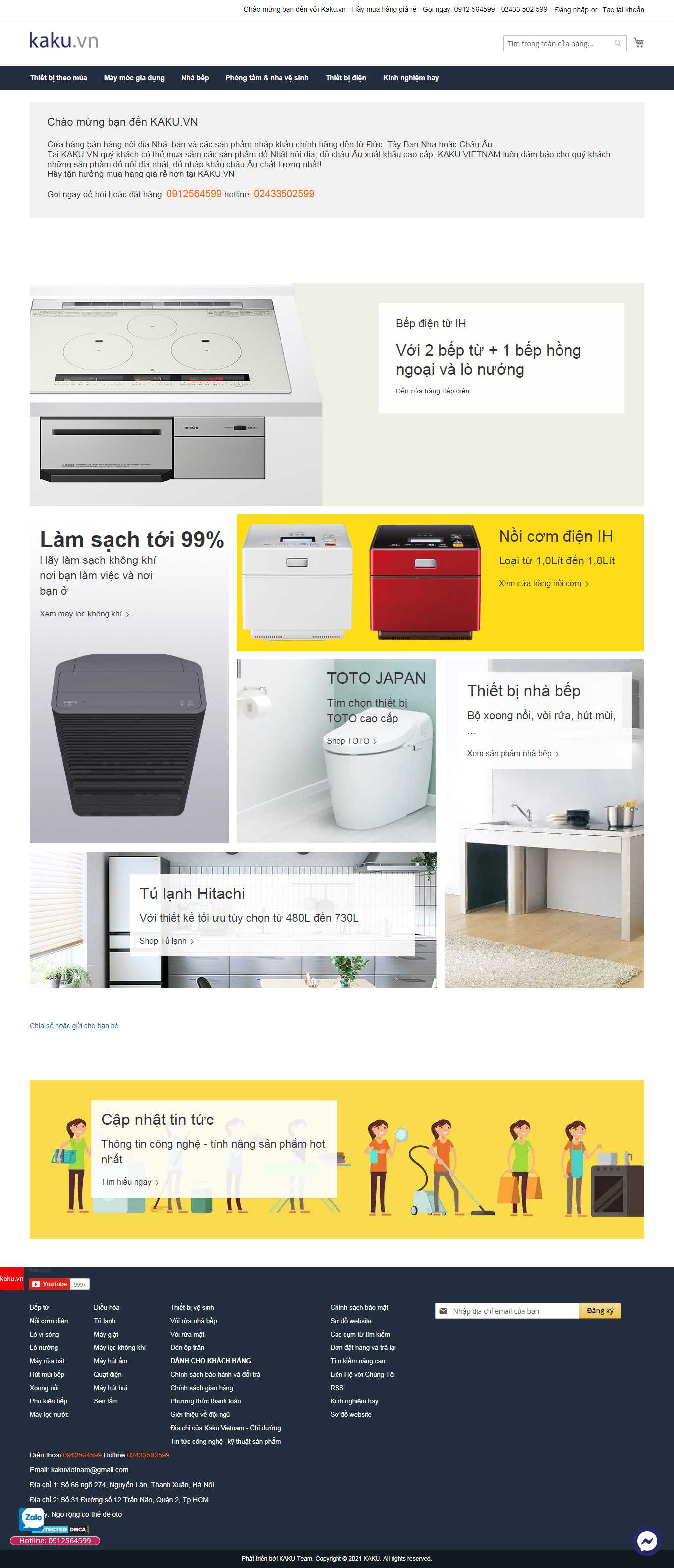 [maylocnuockangaroo] Thiết kế Website Web máy lọc nước - wwwkakuvn