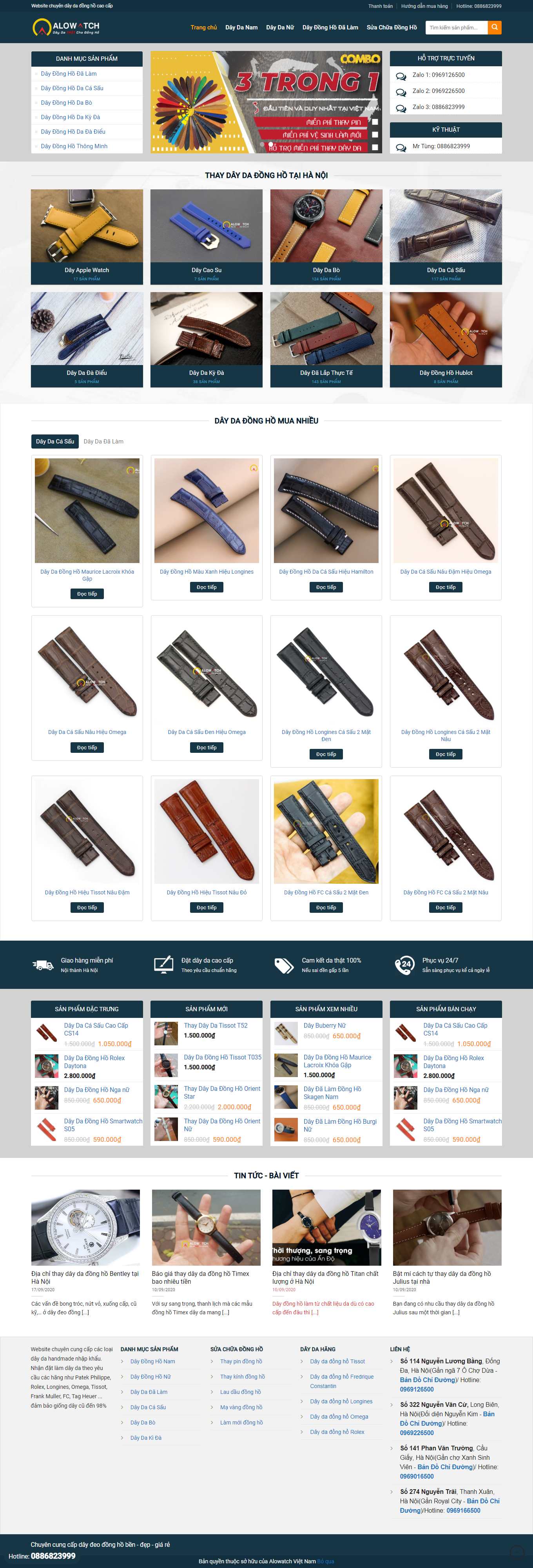 [henry-london] Thiết kế Website Web đồng hồ - strapwatchvn