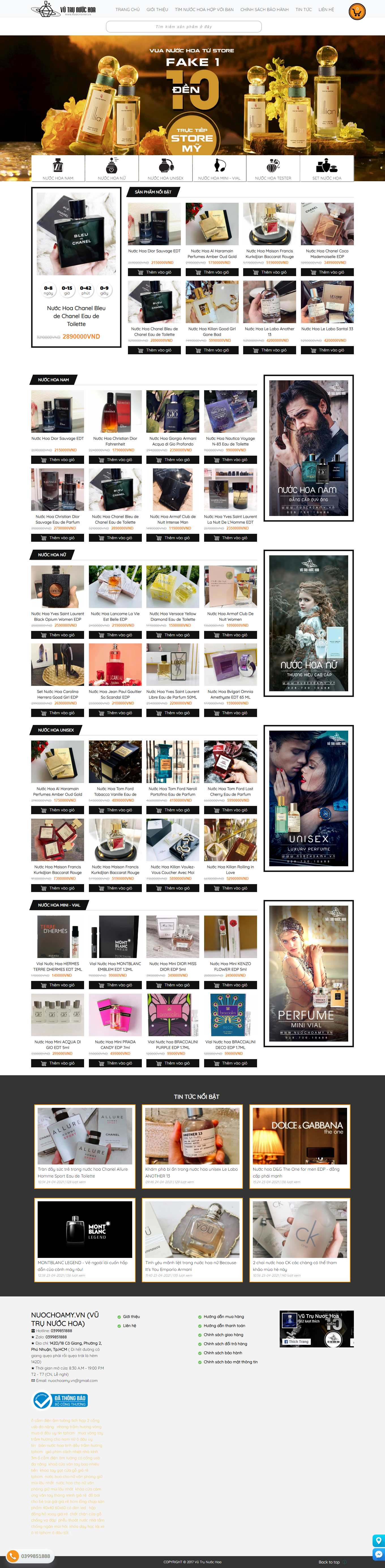 [giaxe] Thiết kế Website Web Minh Thuận - nuochoamyvn