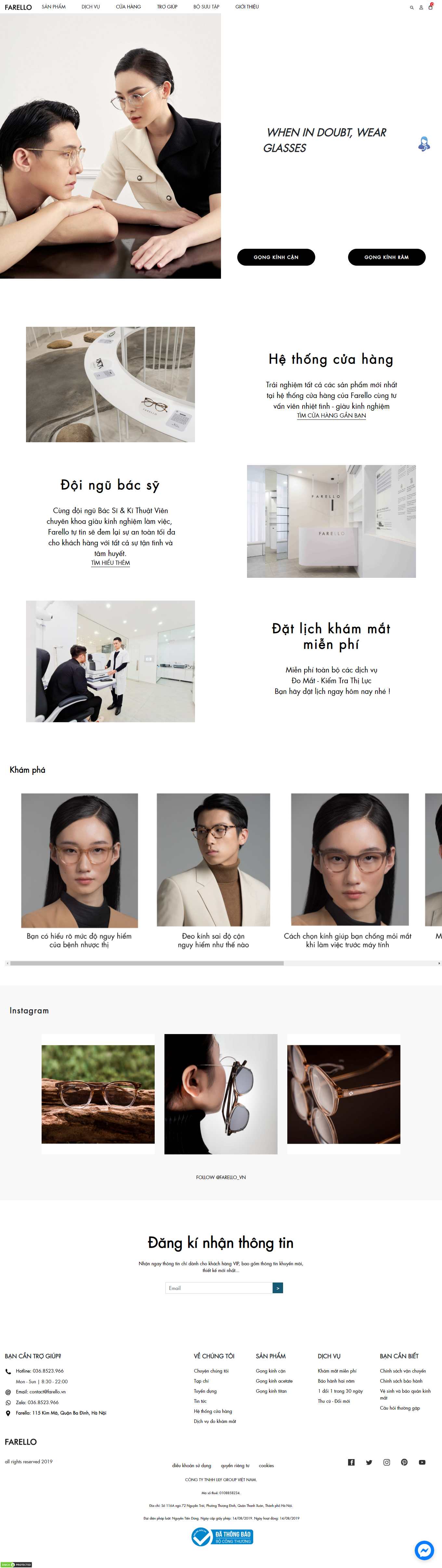 [kinhmatviettin] Thiết kế Website Web kinh mắt thời trang - farellovn