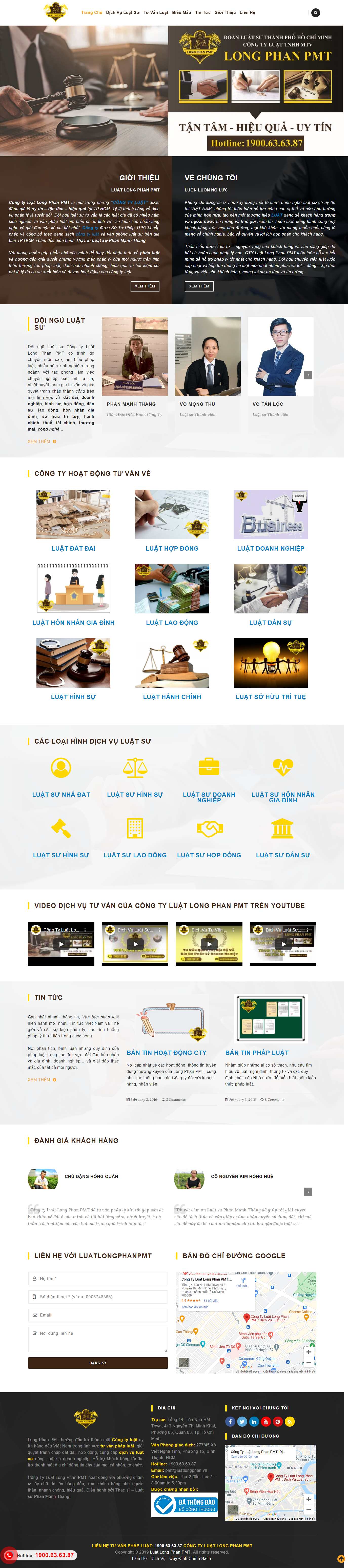 Thiết kế Website Web Luật Sư - luatlongphanvn