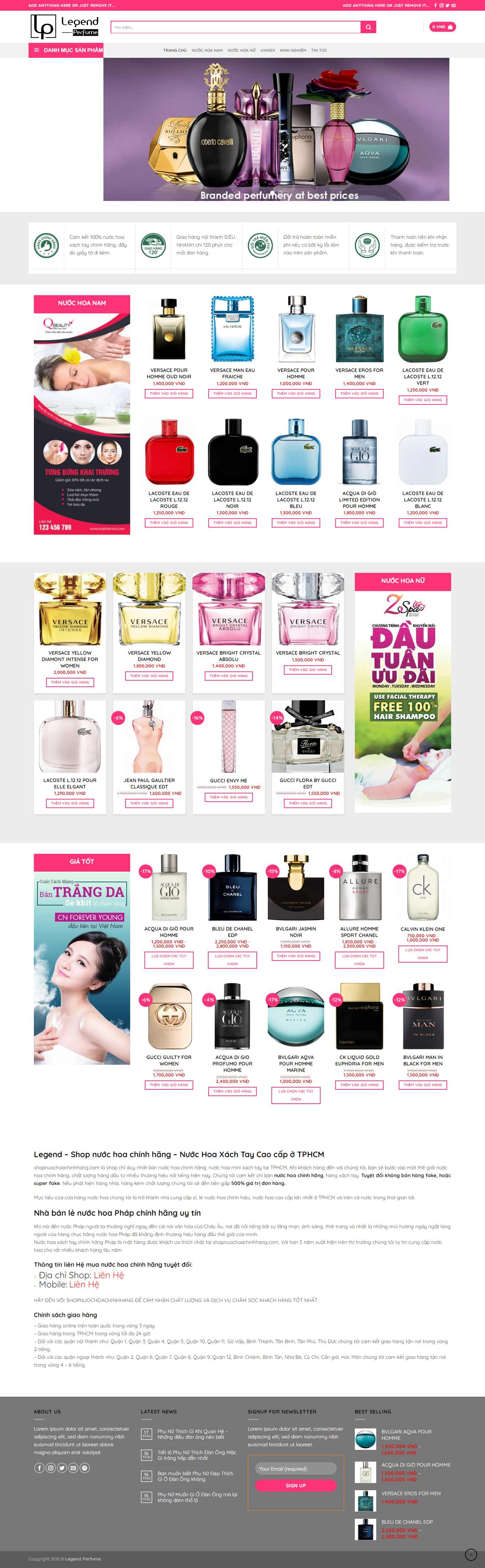 [vuahanghieu] Thiết kế Website Web bán nước hoa - shopnuochoachinhhangcom